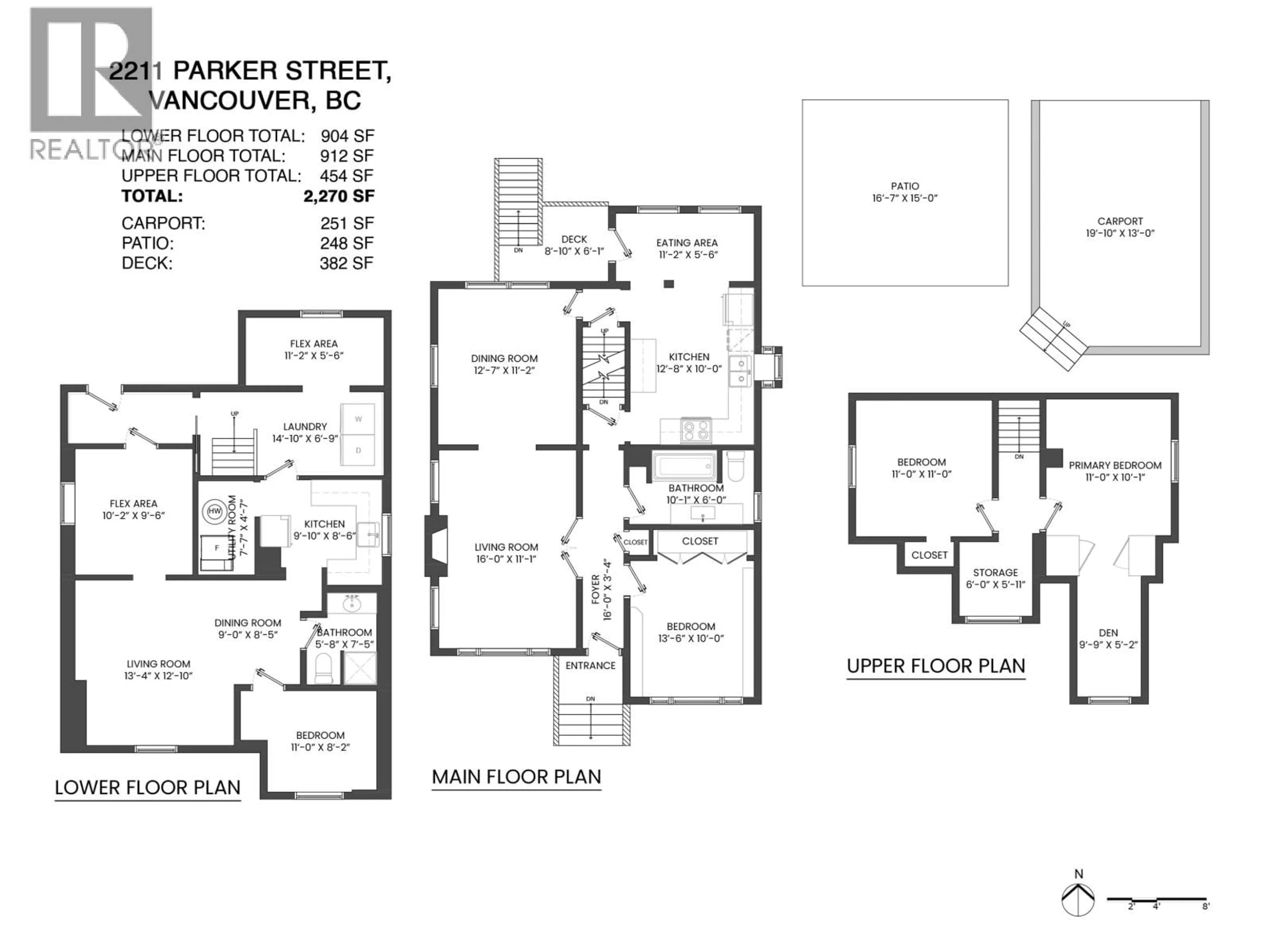 Floor plan for 2211 PARKER STREET, Vancouver British Columbia V5L2L8