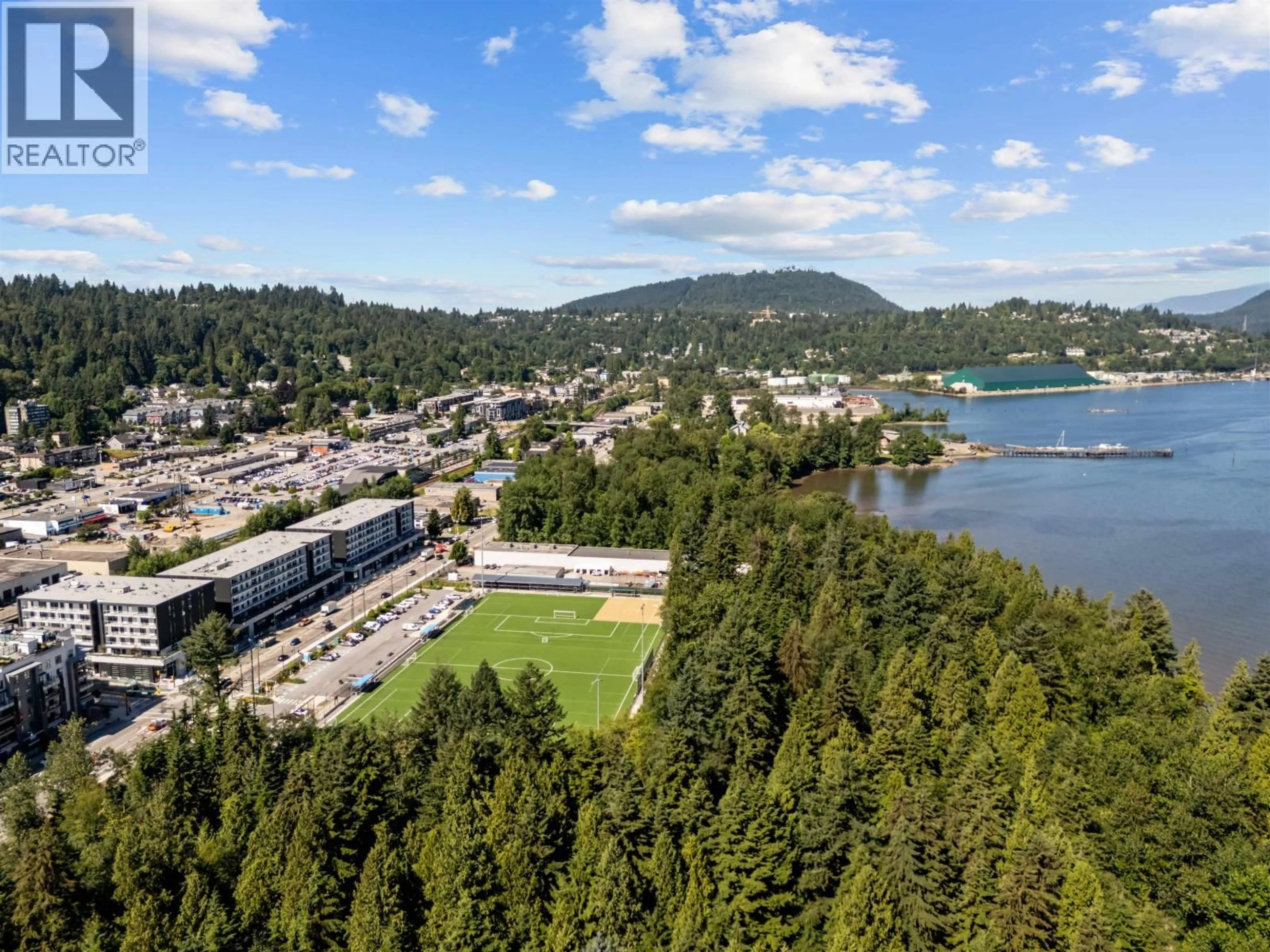 A pic from outside/outdoor area/front of a property/back of a property/a pic from drone, water/lake/river/ocean view for 208 - 500 KLAHANIE DRIVE, Port Moody British Columbia V3H5L1