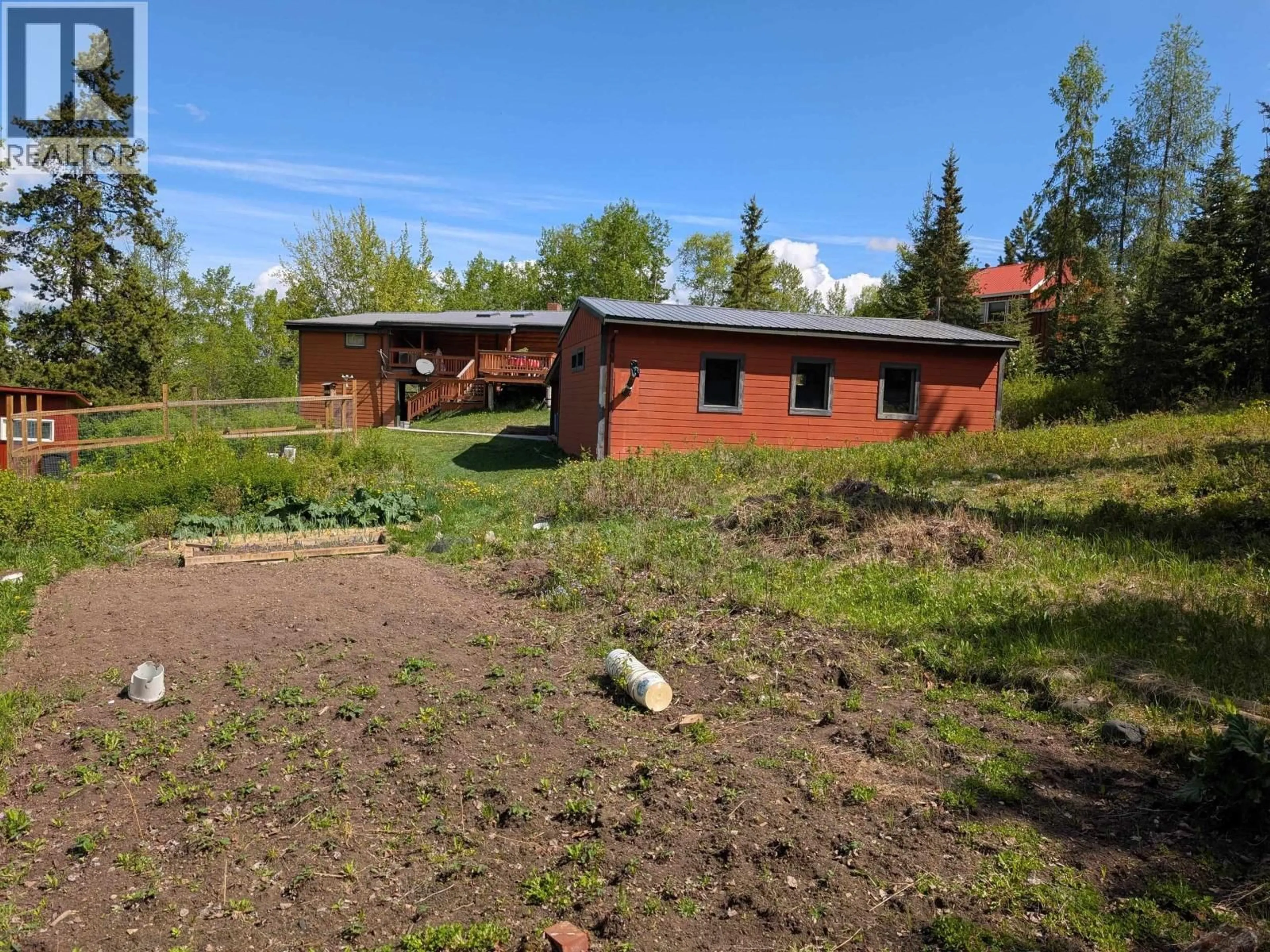 A pic from outside/outdoor area/front of a property/back of a property/a pic from drone, building for 2089 MONCKTON ROAD, Smithers British Columbia V0J2N4