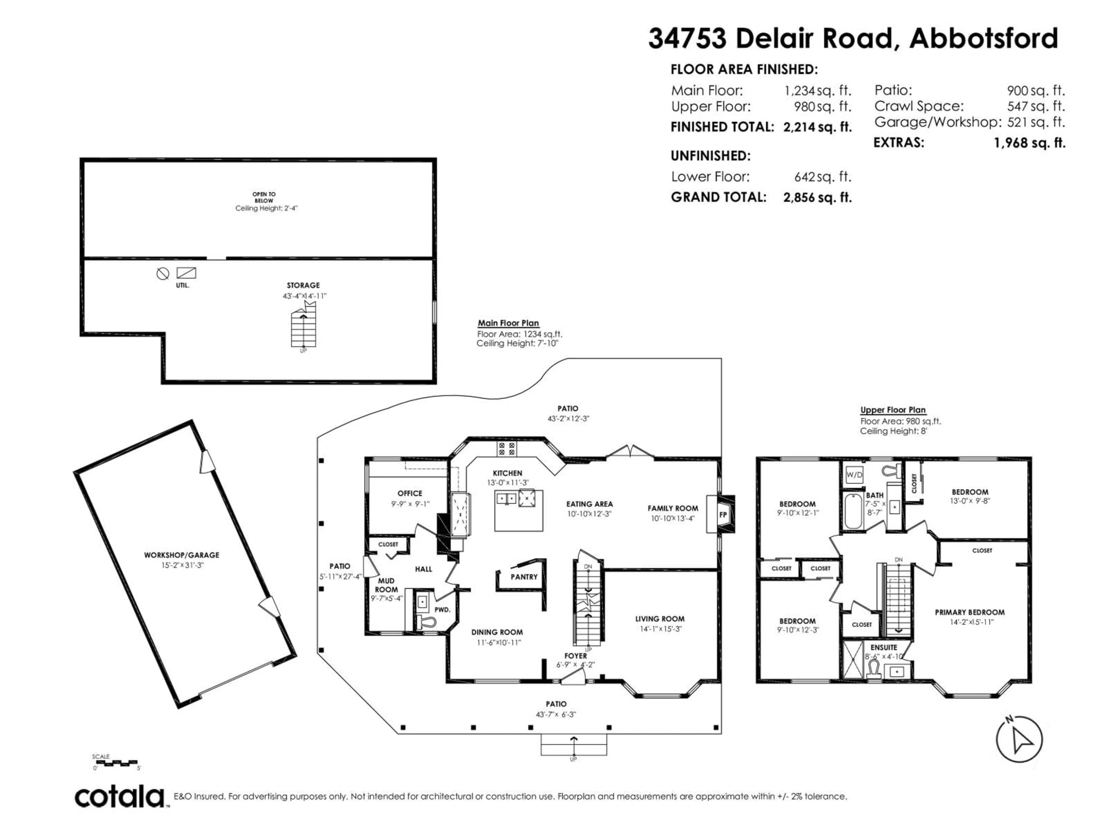 Floor plan for 34753 DELAIR ROAD, Abbotsford British Columbia V2S2E1