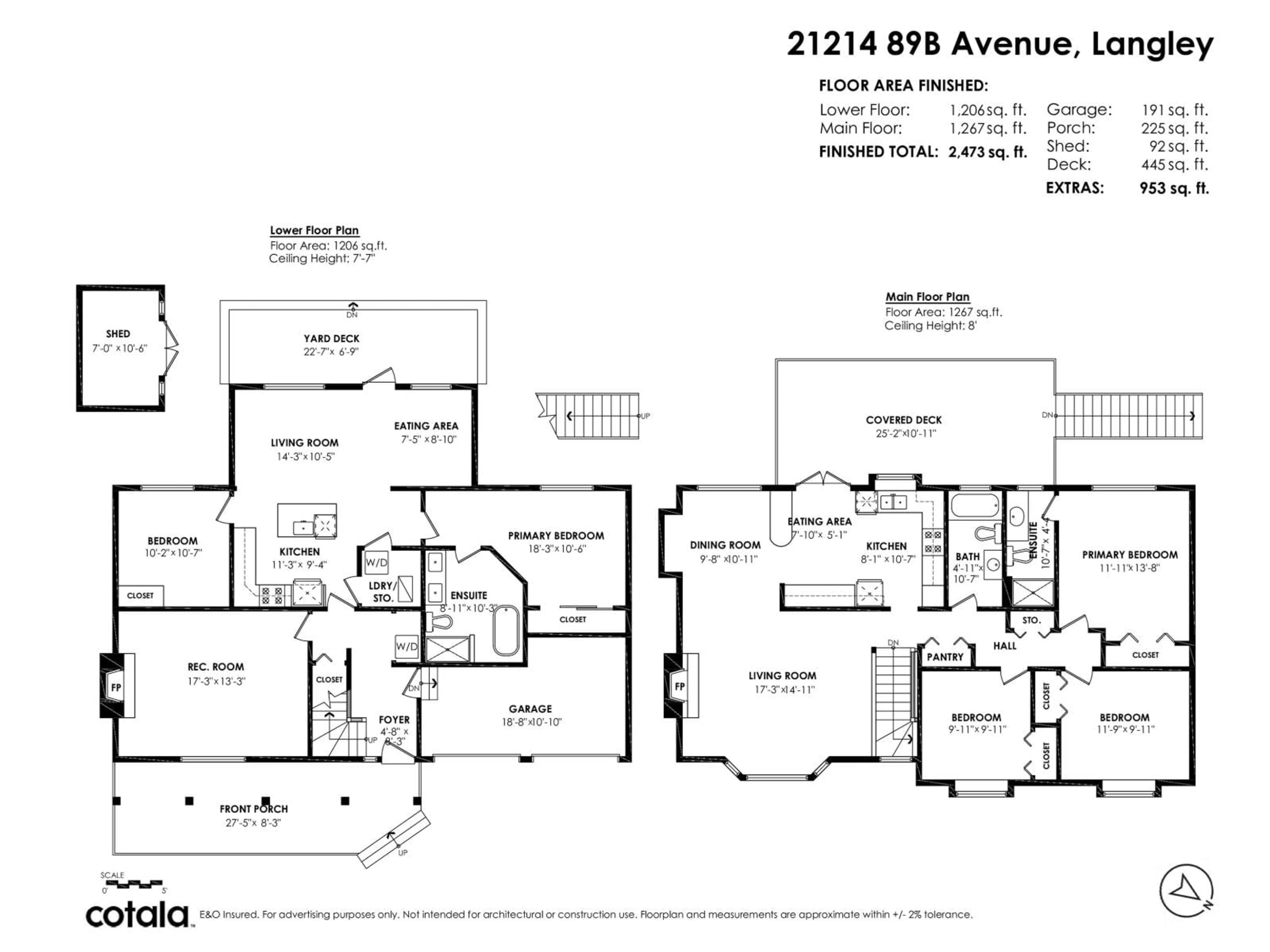 Floor plan for 21214 89B AVENUE, Langley British Columbia V1M1Z4