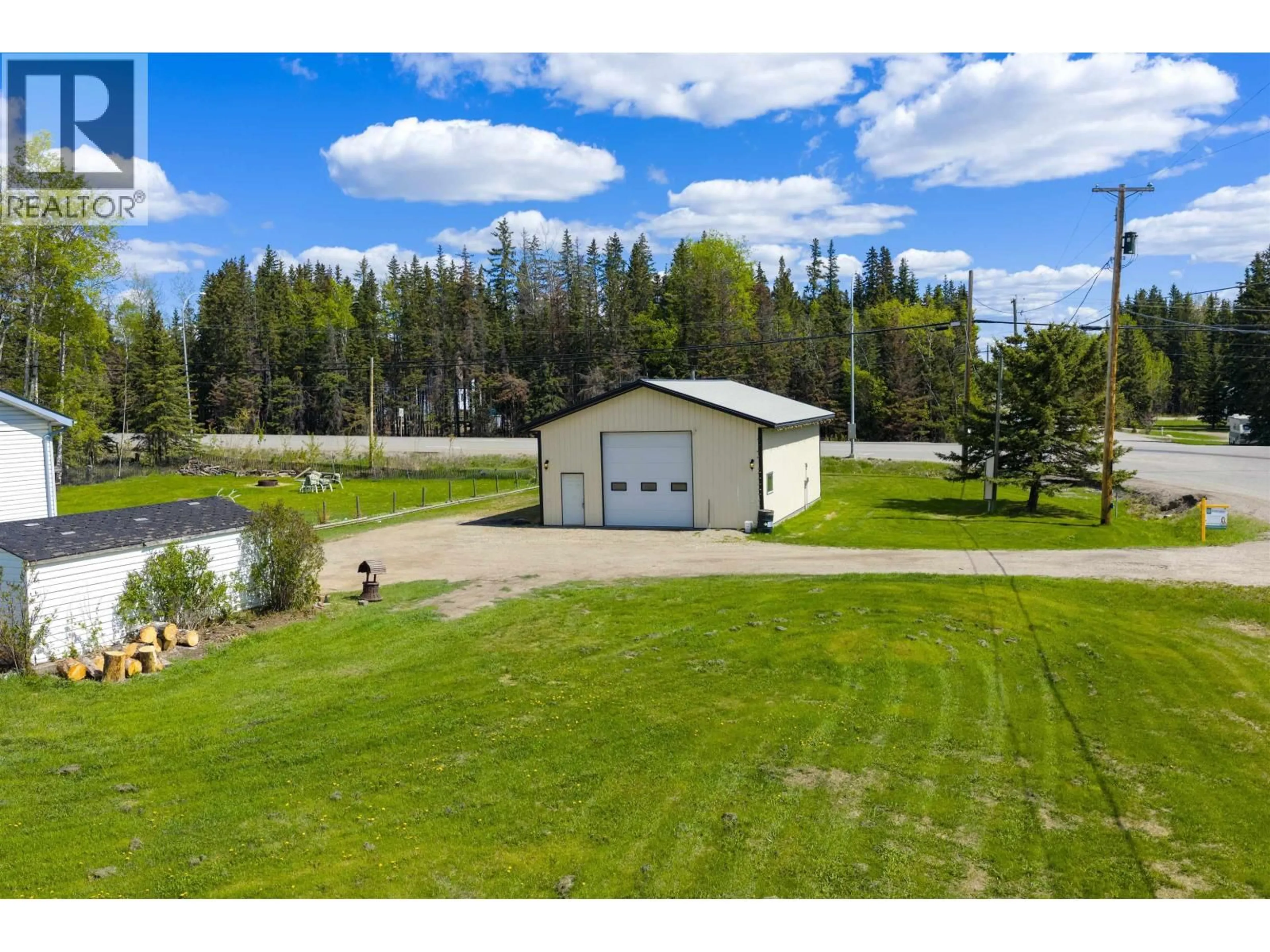 A pic from outside/outdoor area/front of a property/back of a property/a pic from drone, water/lake/river/ocean view for 13007 BYPASS ROAD, Fort St. John British Columbia V1J8J6