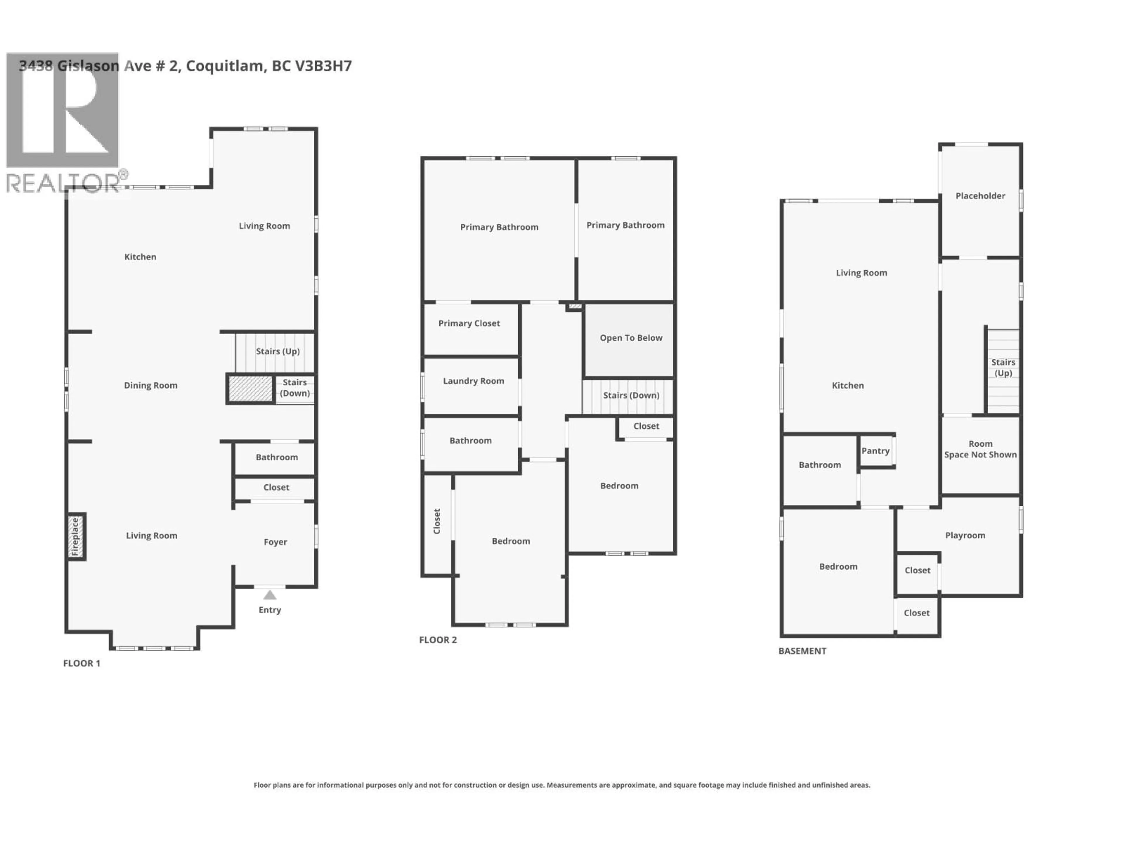 Floor plan for 2 - 3438 GISLASON AVENUE, Coquitlam British Columbia V3B3H7