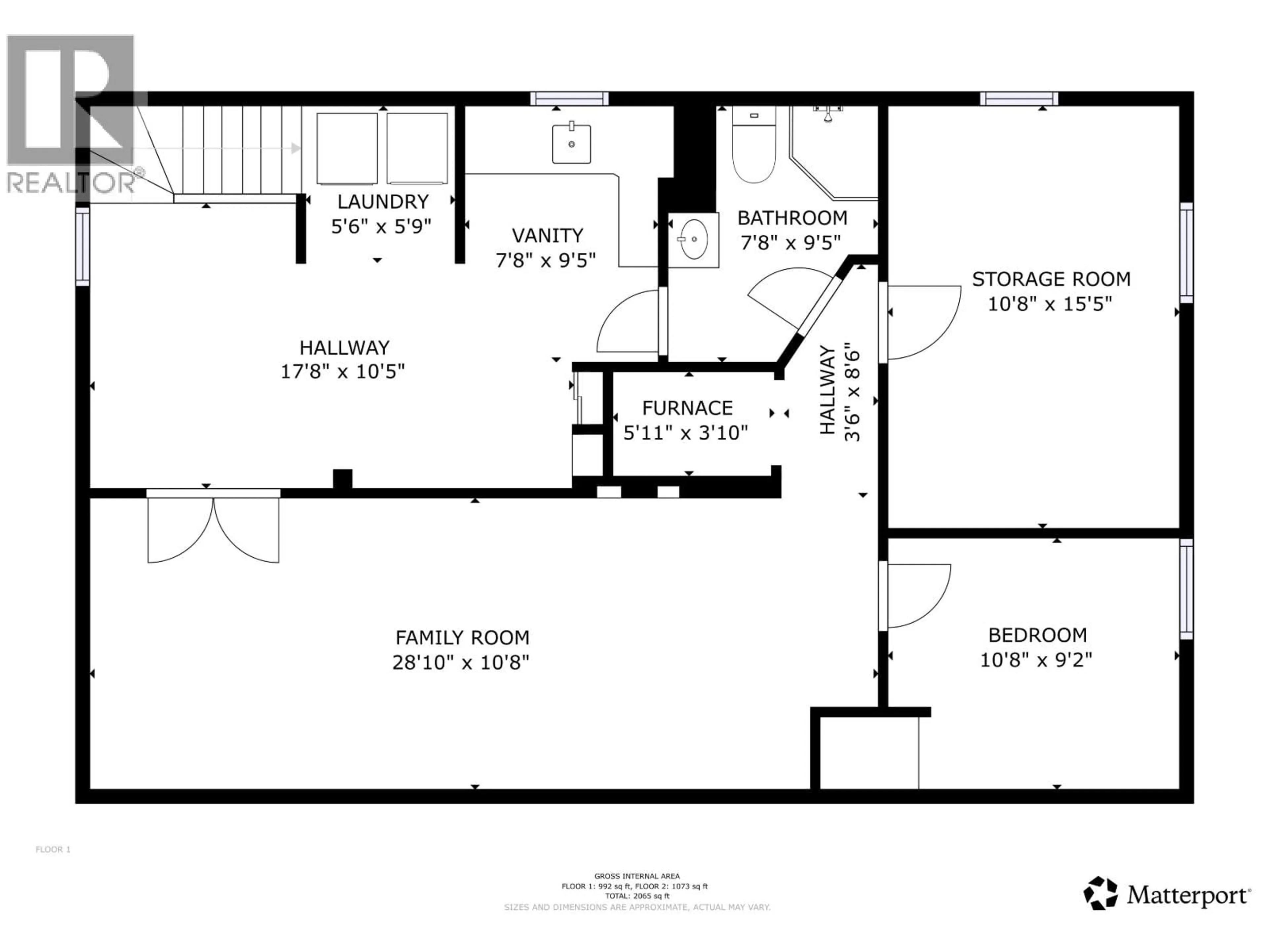 Floor plan for 9711 106 AVENUE, Fort St. John British Columbia V1J2N6