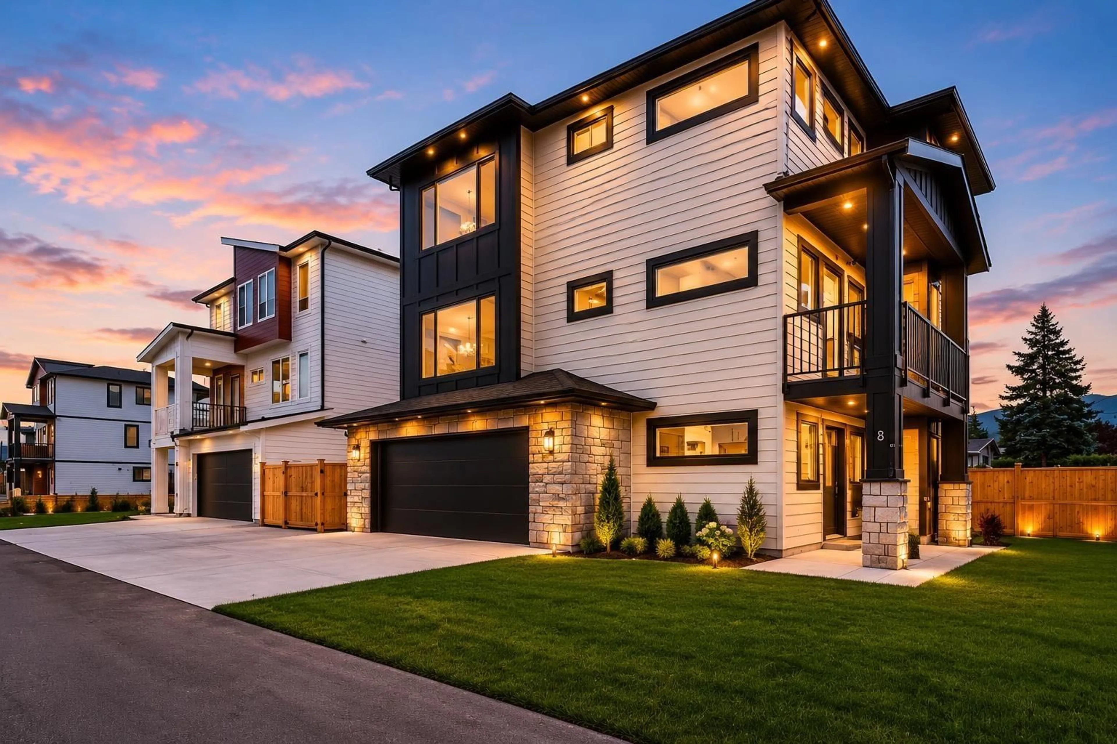 Home with brick exterior material, street for 8 - 45141 WATSON ROAD, Chilliwack British Columbia V2R6N2
