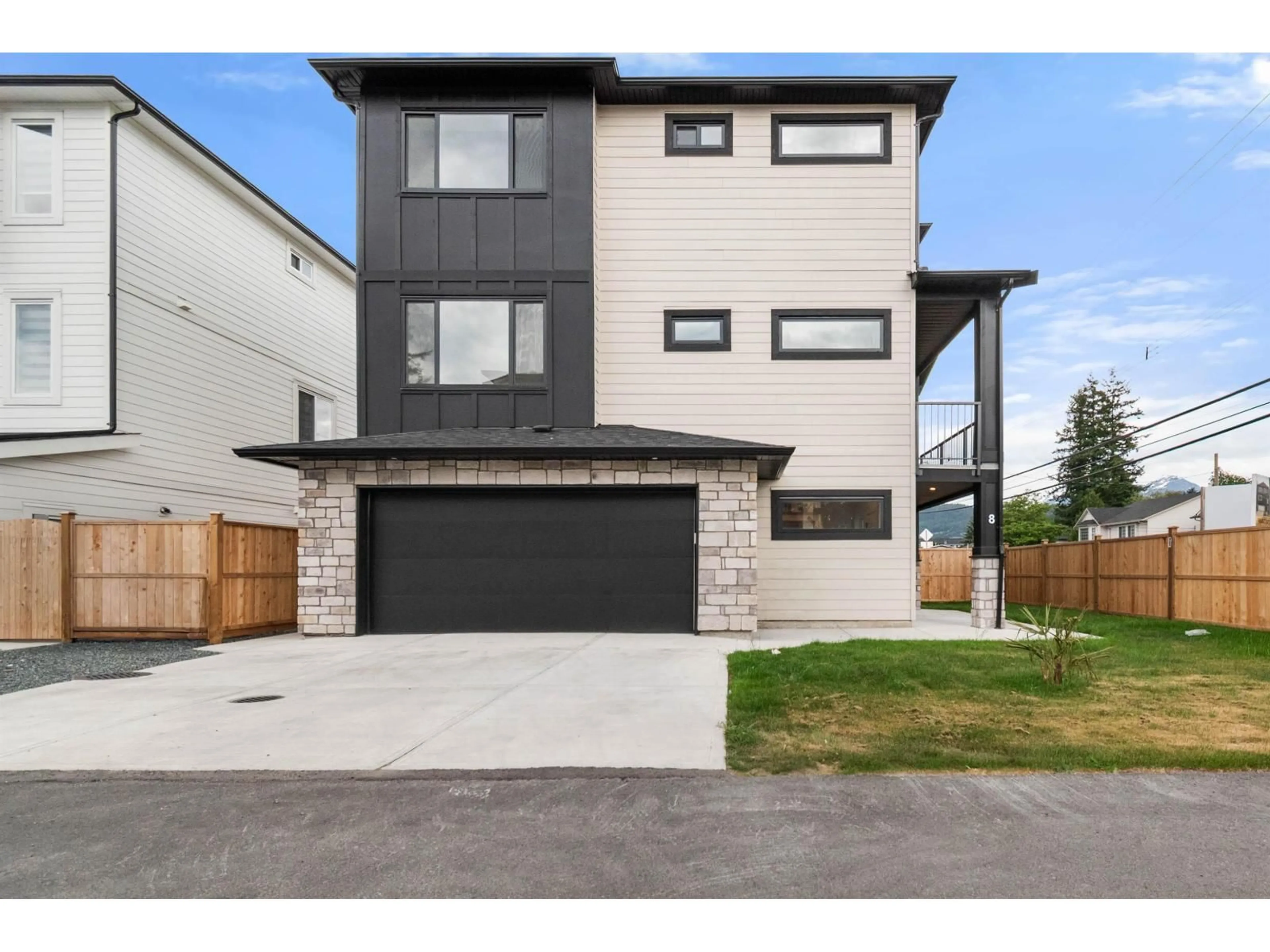Home with brick exterior material, street for 8 - 45141 WATSON ROAD, Chilliwack British Columbia V2R6N2