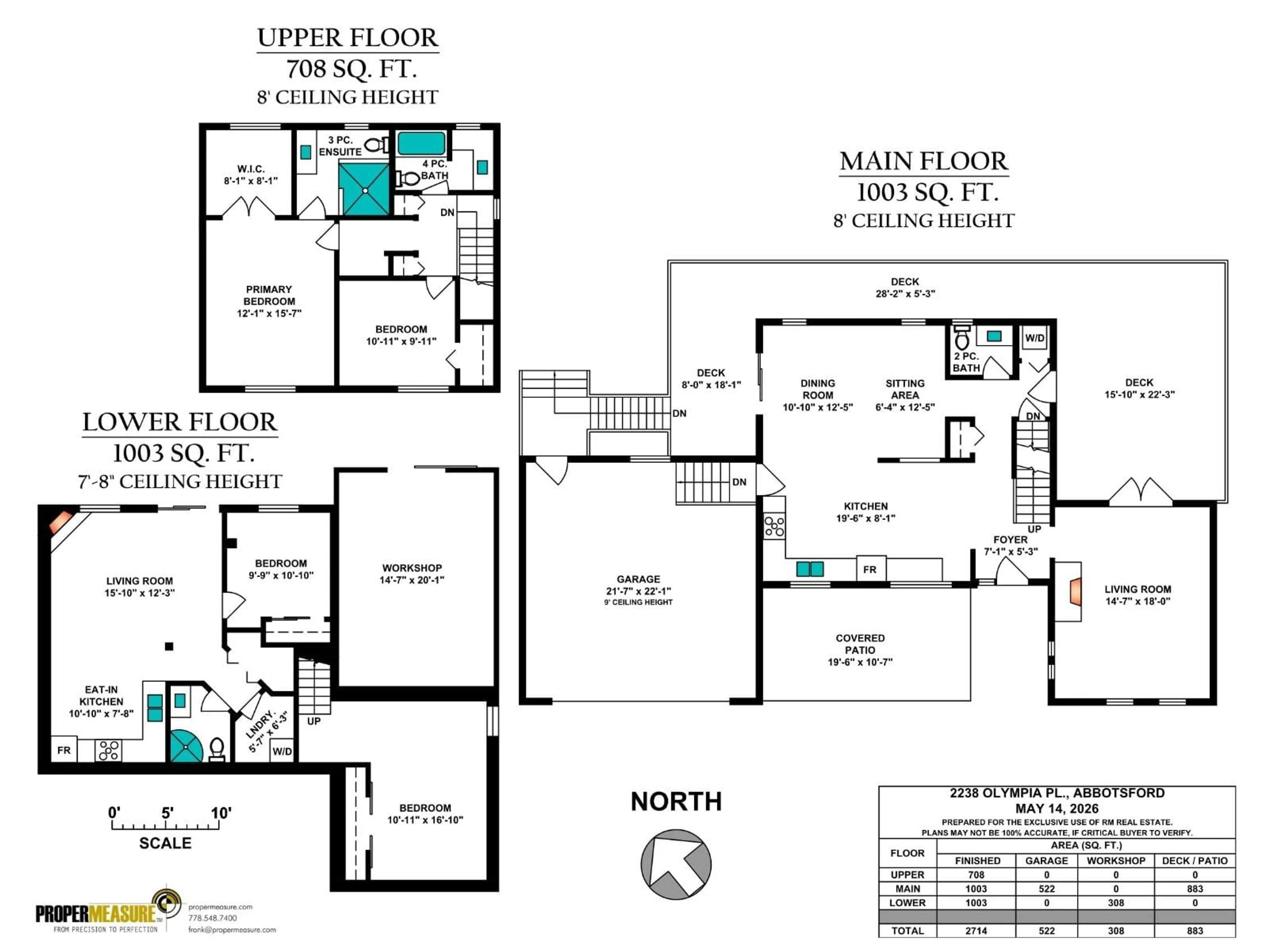 Floor plan for 2238 OLYMPIA PLACE, Abbotsford British Columbia V2S7R5