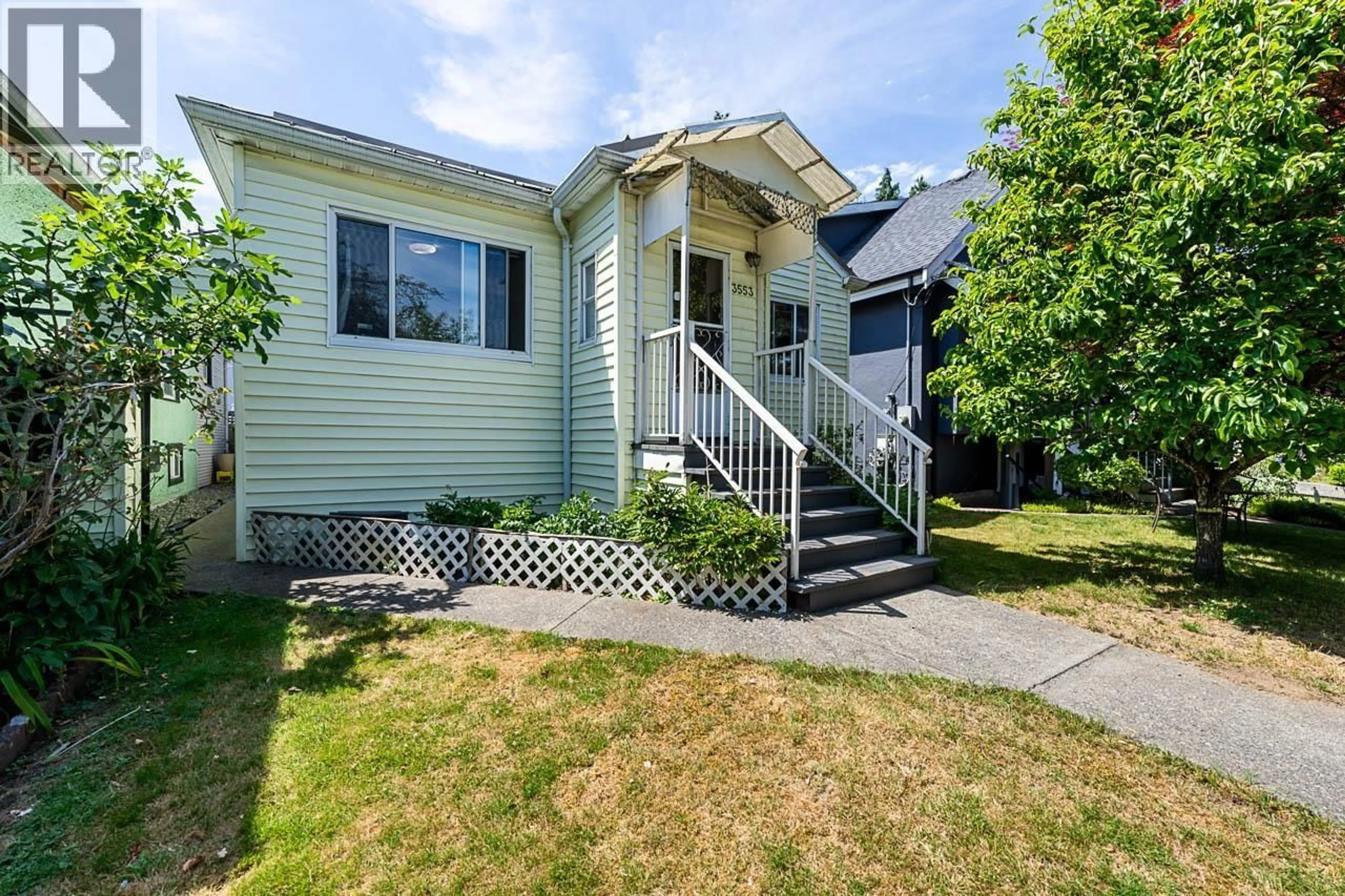 Home with vinyl exterior material, street for 3553 INVERNESS STREET, Vancouver British Columbia V5V4V6