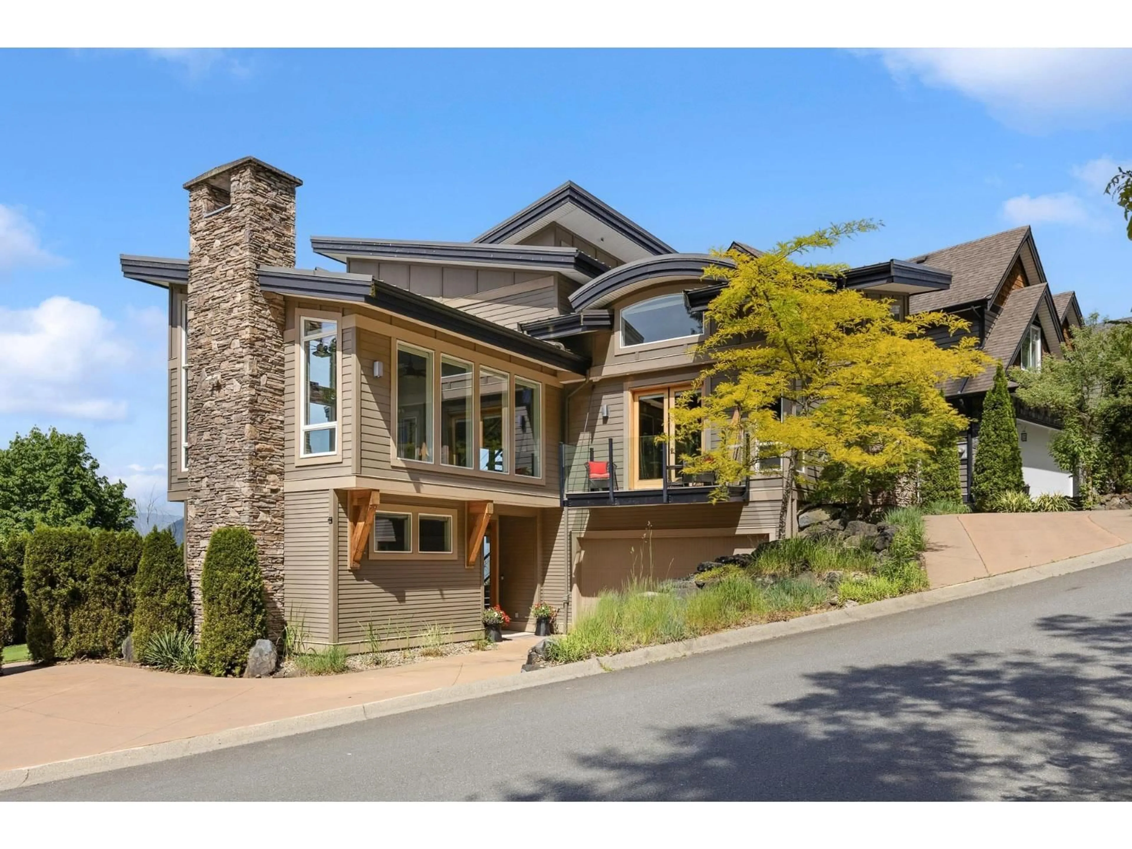 Home with brick exterior material, street for 1 - 43462 ALAMEDA DRIVE, Chilliwack British Columbia V2R0M3