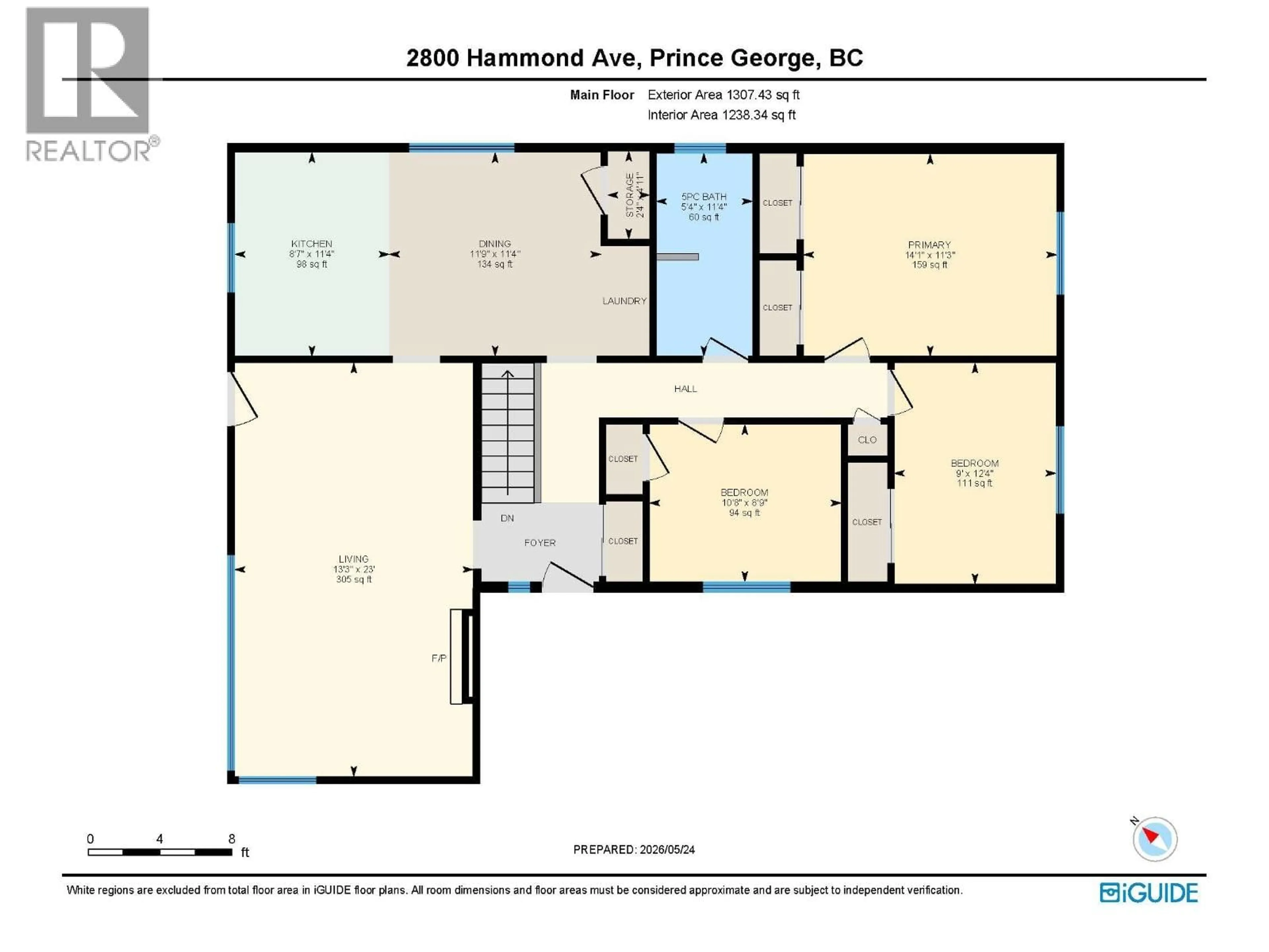 Floor plan for 2800 HAMMOND AVENUE, Prince George British Columbia V2M1A5