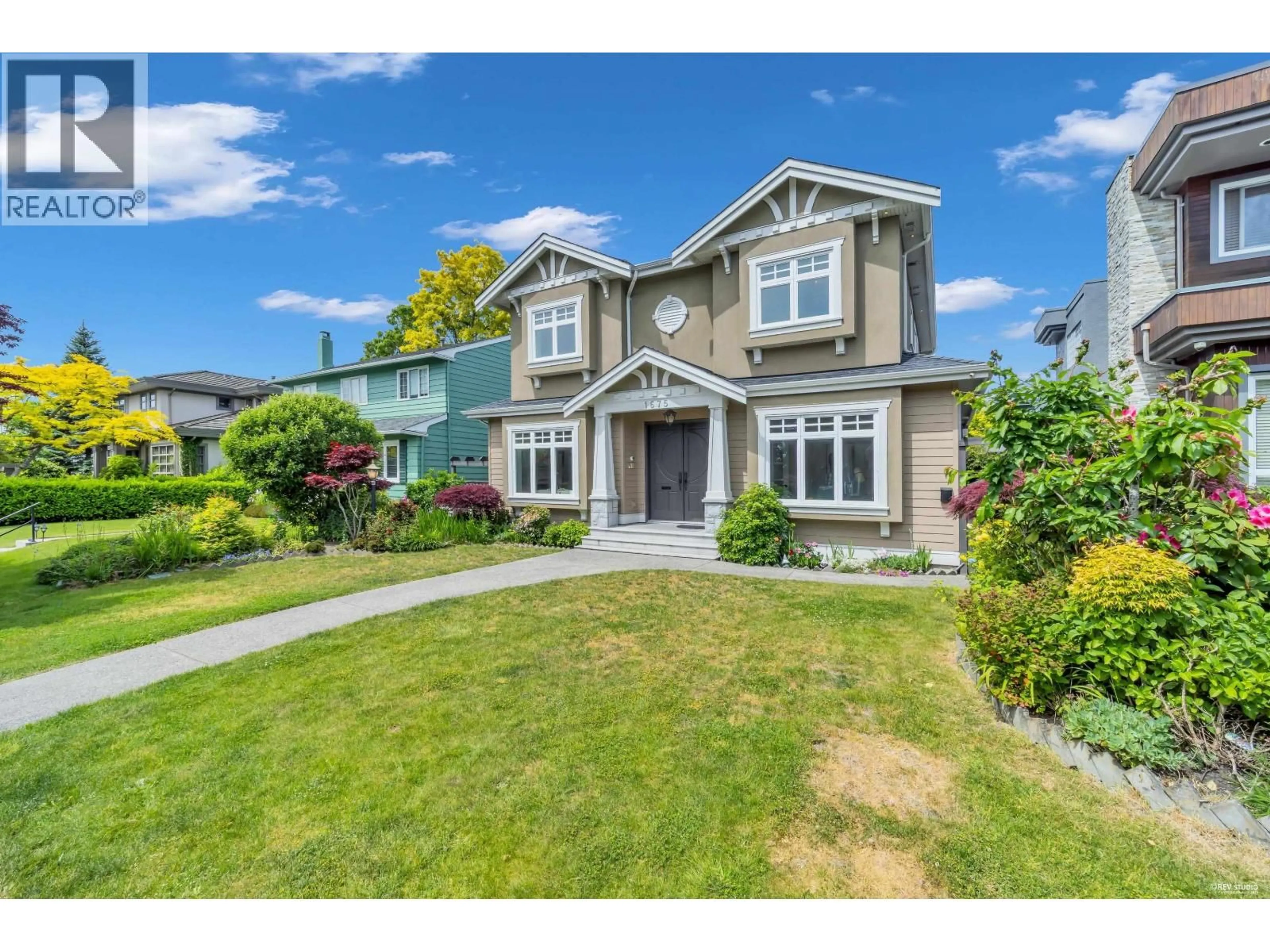 Home with vinyl exterior material, street for 1675 59TH AVENUE, Vancouver British Columbia V6P1Z3