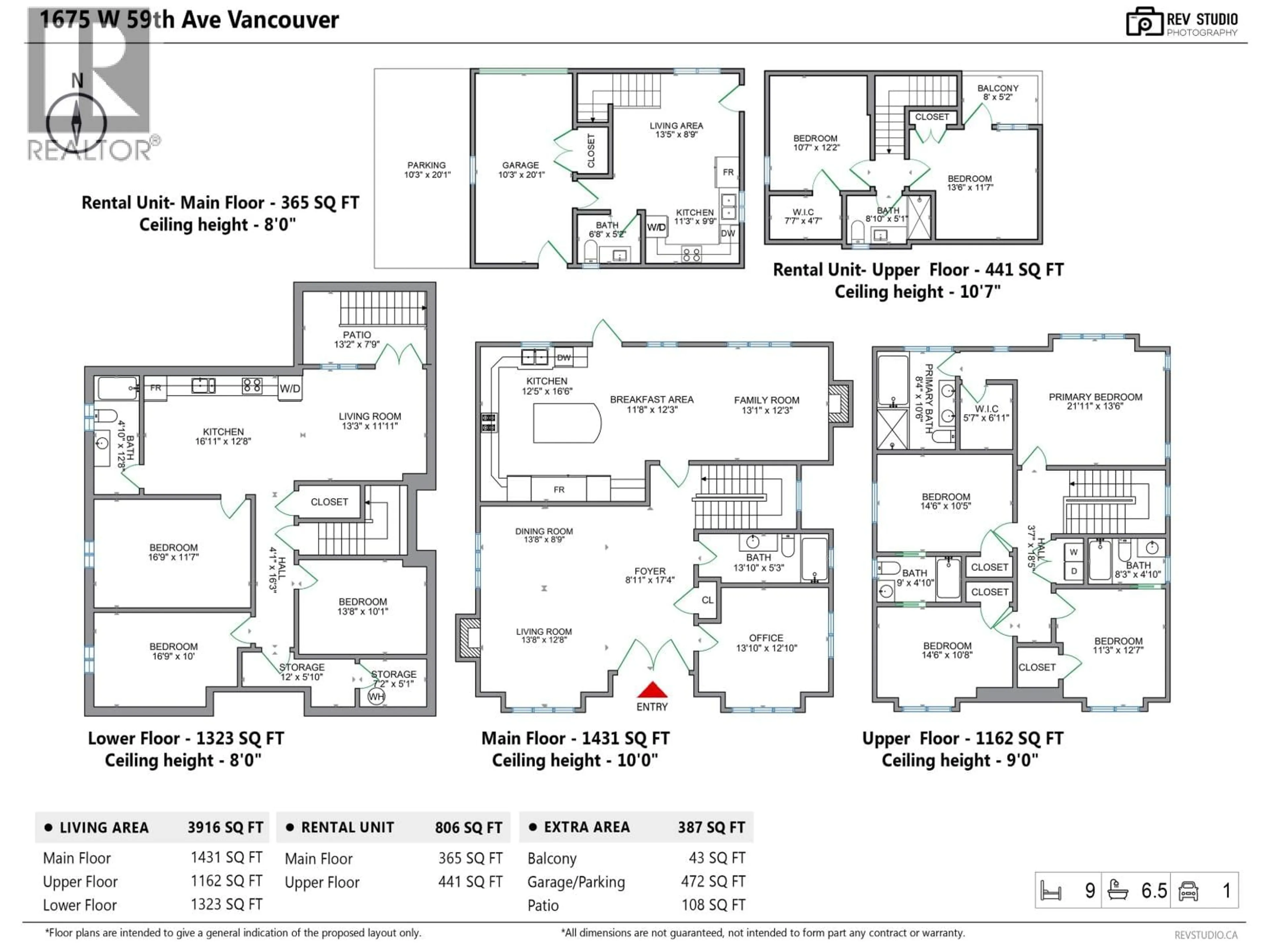 Floor plan for 1675 59TH AVENUE, Vancouver British Columbia V6P1Z3