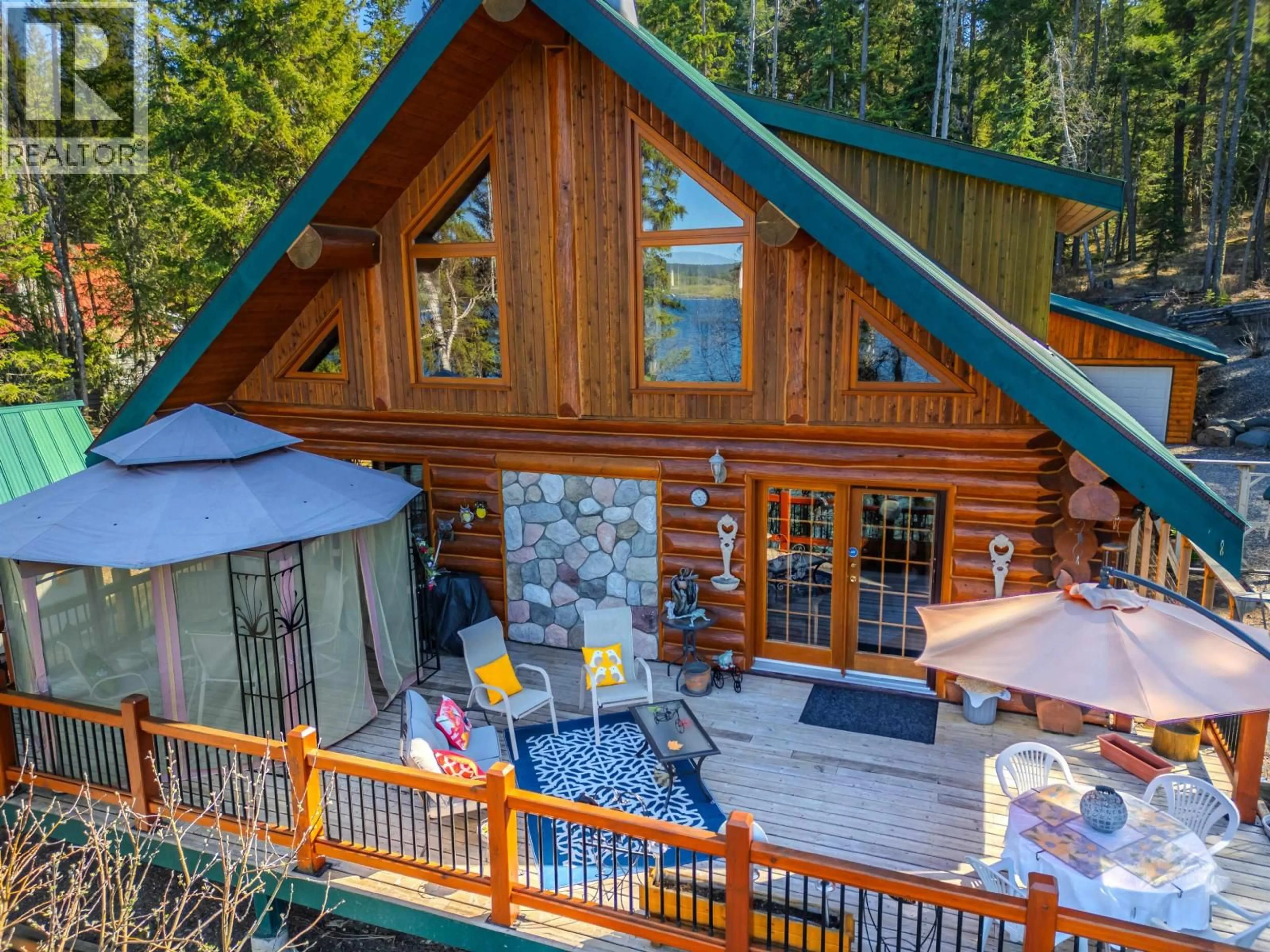 A pic from outside/outdoor area/front of a property/back of a property/a pic from drone, unknown for 4677 CAVERLY ROAD, Lac La Hache British Columbia V0K1T0