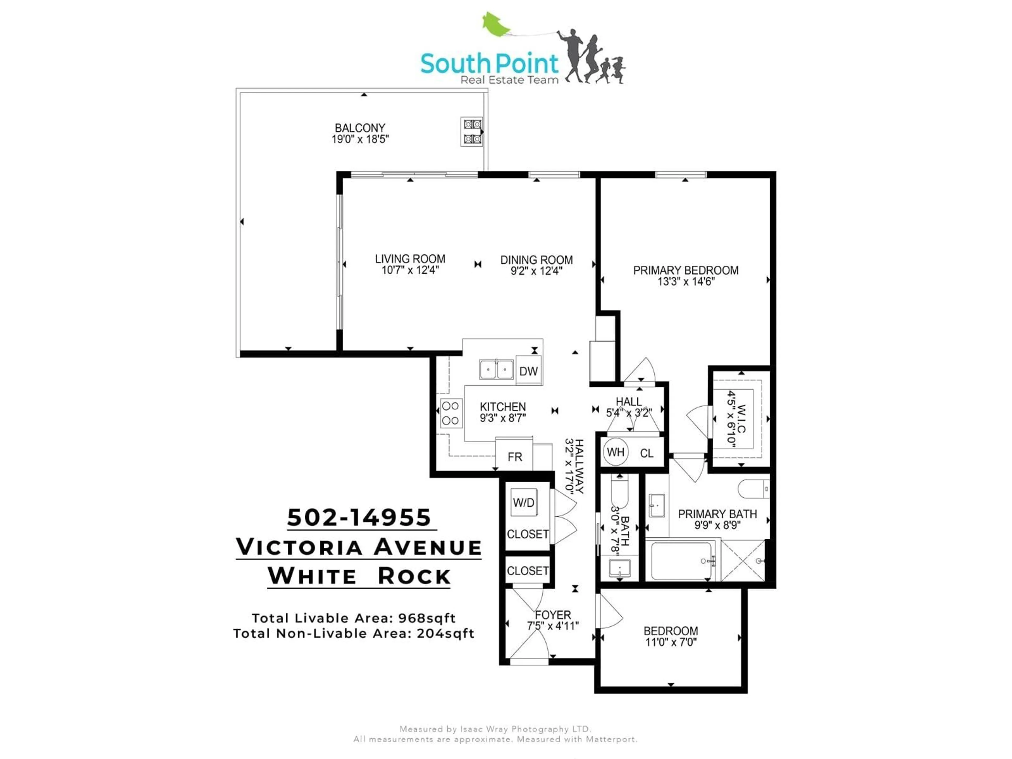 Floor plan for 502 - 14955 VICTORIA AVENUE, White Rock British Columbia V4B1G2
