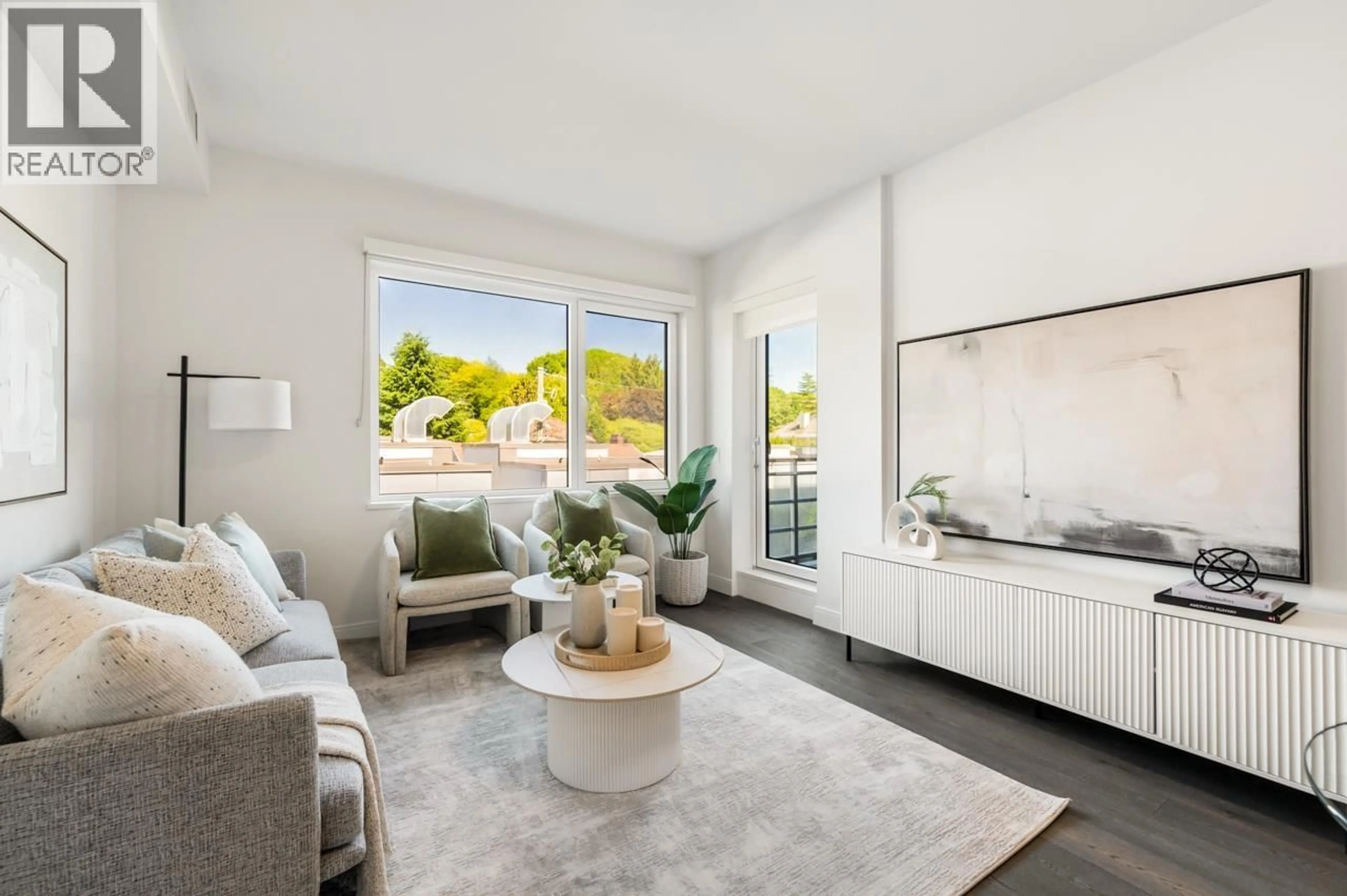 Living room with furniture, unknown for 302 - 4932 CAMBIE STREET, Vancouver British Columbia V5Z0K1