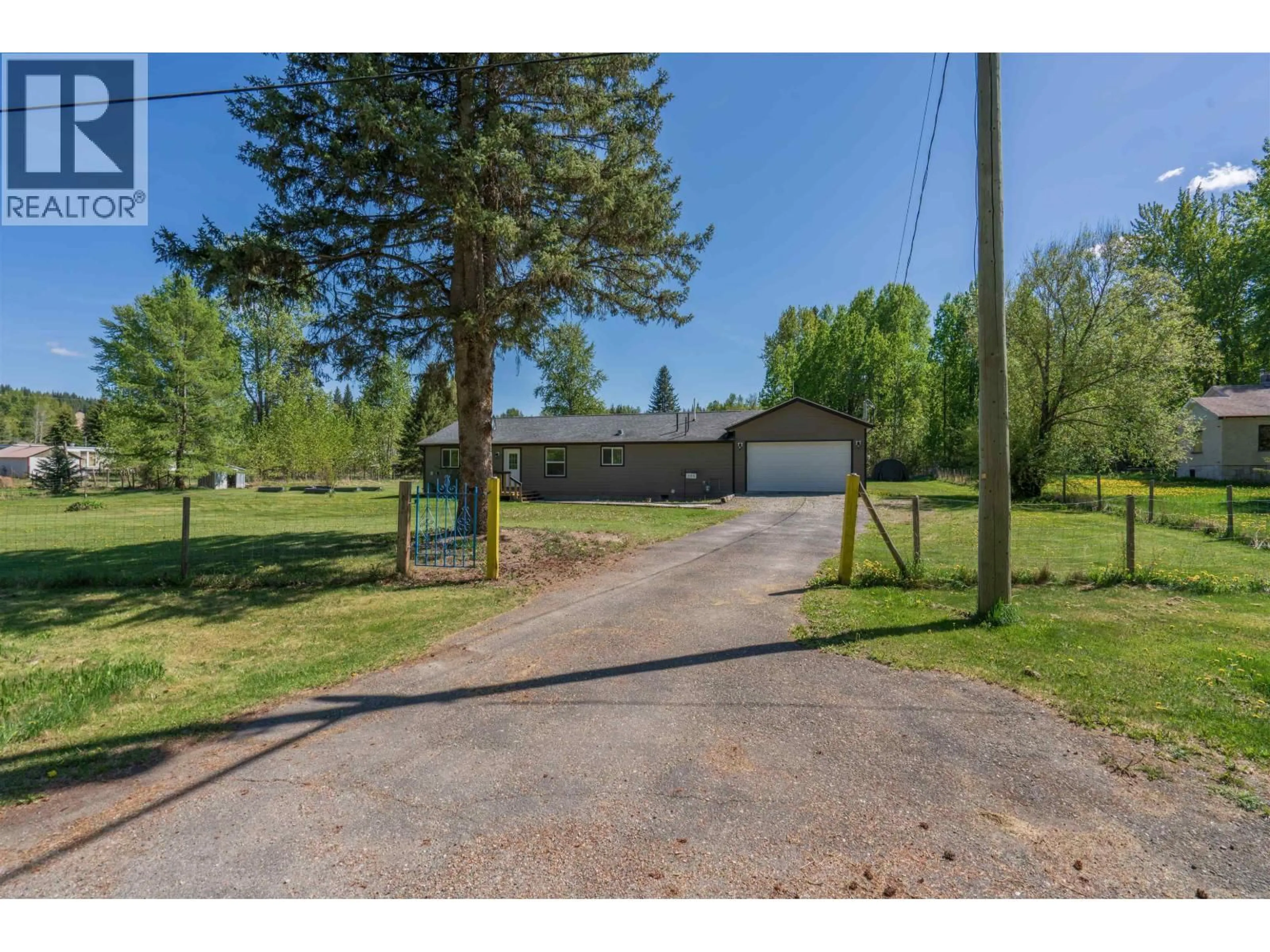 A pic from outside/outdoor area/front of a property/back of a property/a pic from drone, street for 385 COLGROVE ROAD, Hixon British Columbia V0K1S0