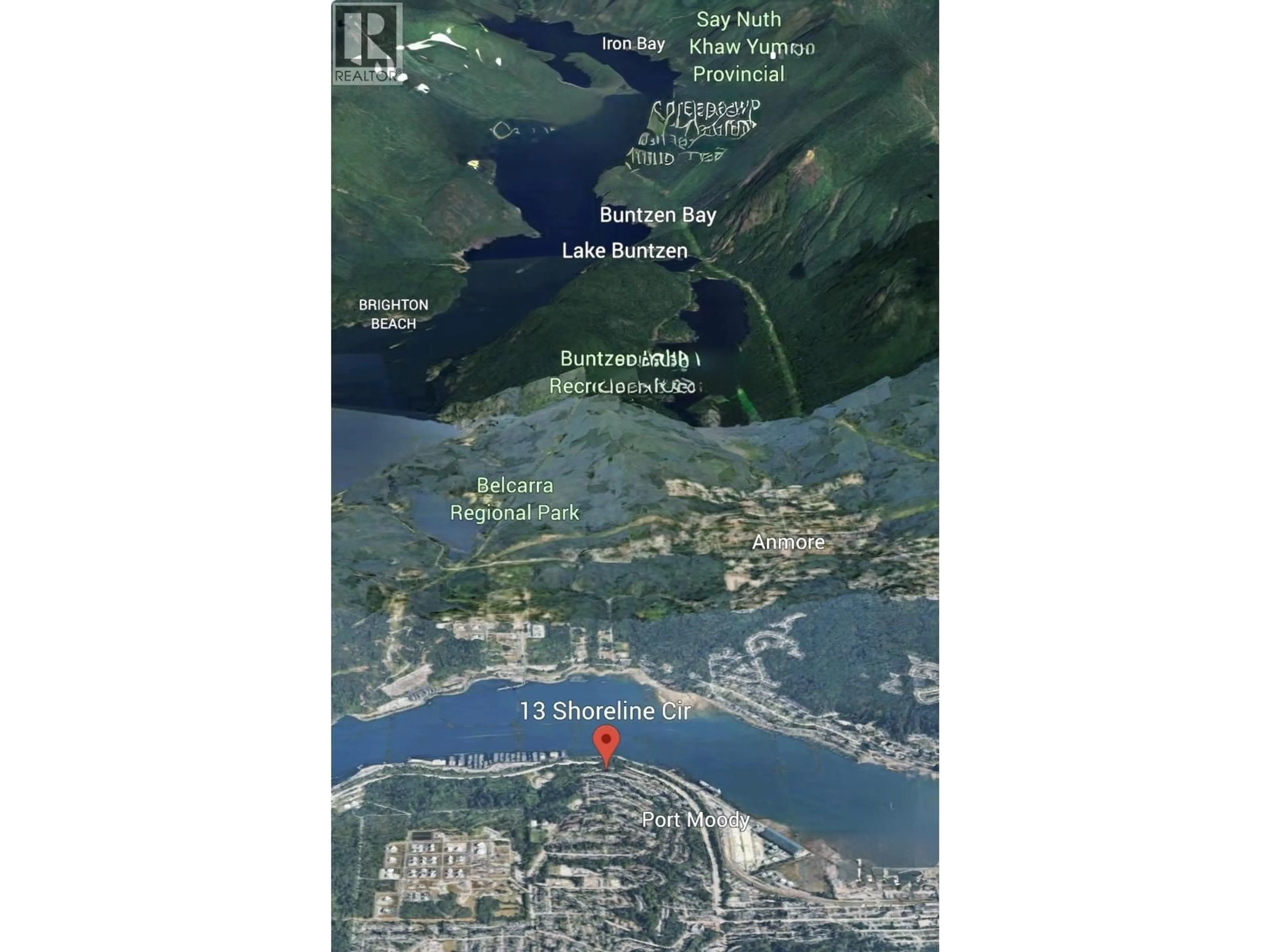 Picture of a map for 13 SHORELINE CIRCLE, Port Moody British Columbia V3H4T9