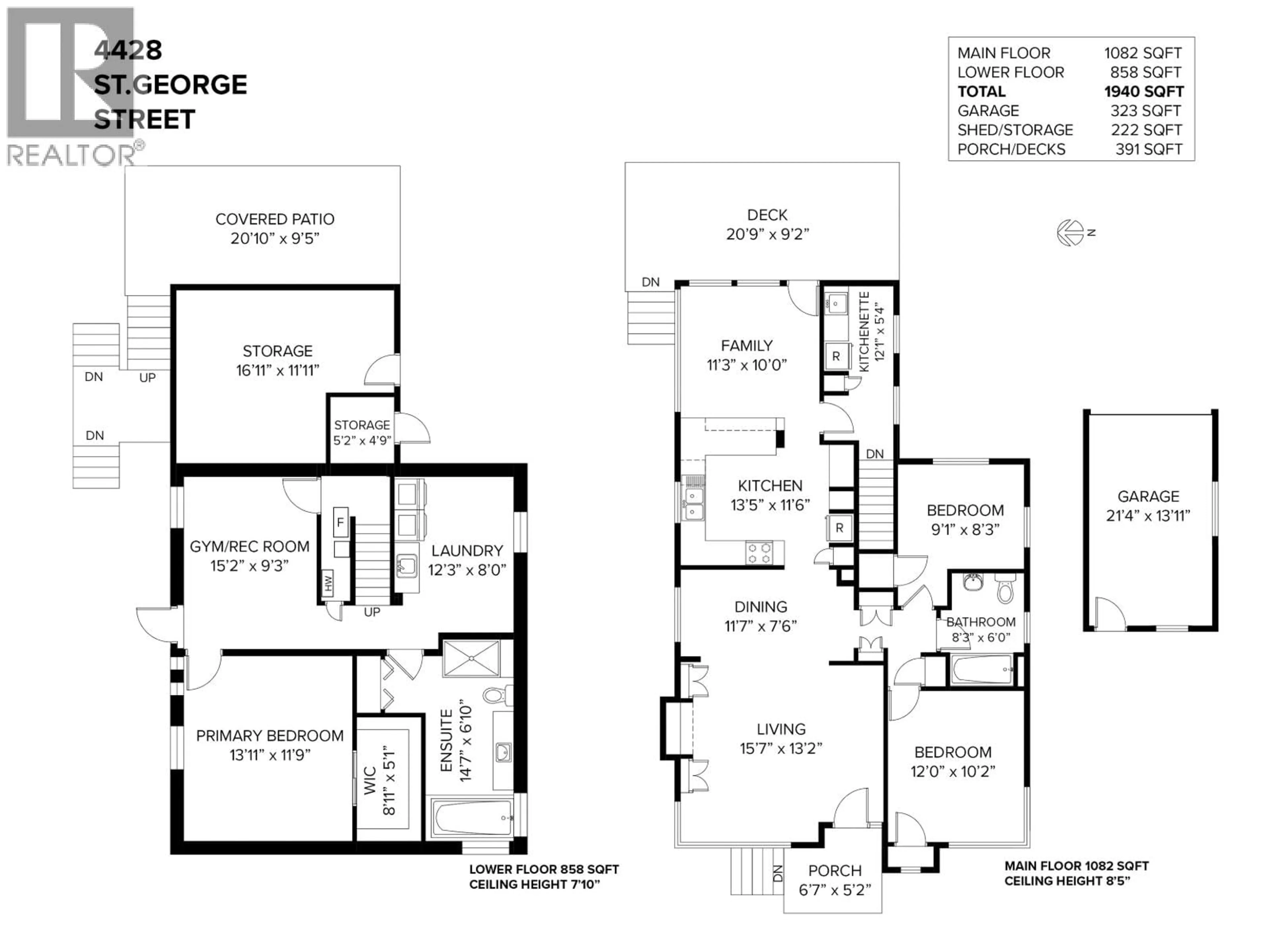 Floor plan for 4428 ST. GEORGE STREET, Vancouver British Columbia V5V4A4