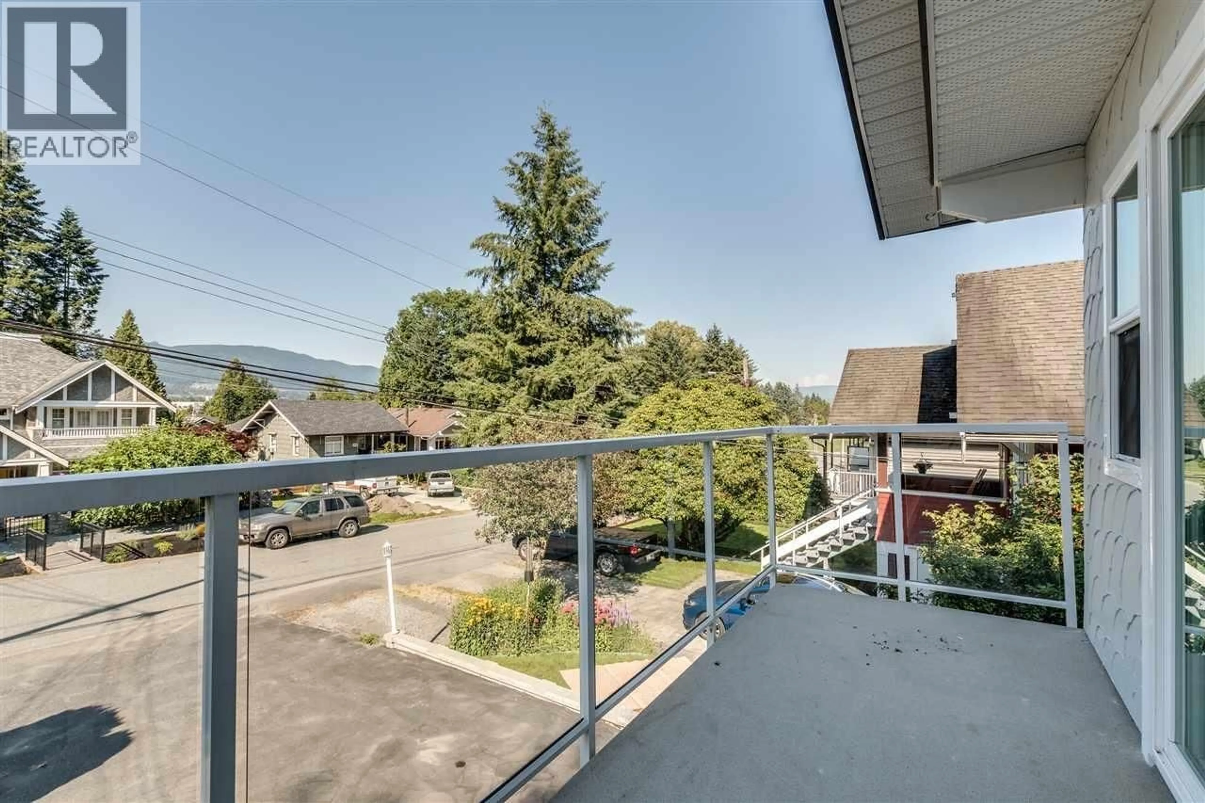 Patio, city buildings view from balcony for 1960 CAMERON AVENUE, Port Coquitlam British Columbia V3C1J3