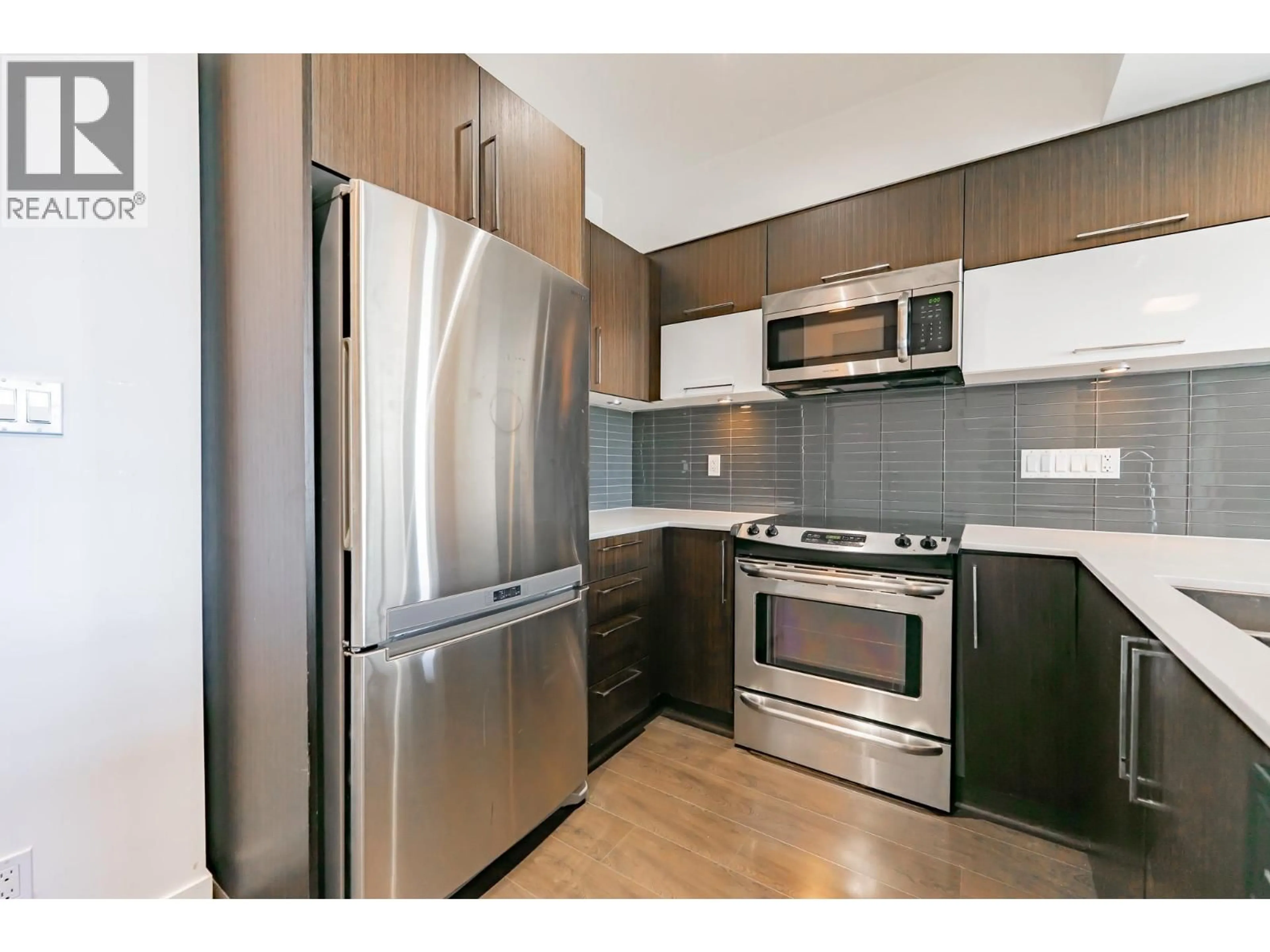 Standard kitchen, wood/laminate floor for 505 - 10020 DUNOON DRIVE, Richmond British Columbia V7A0A7