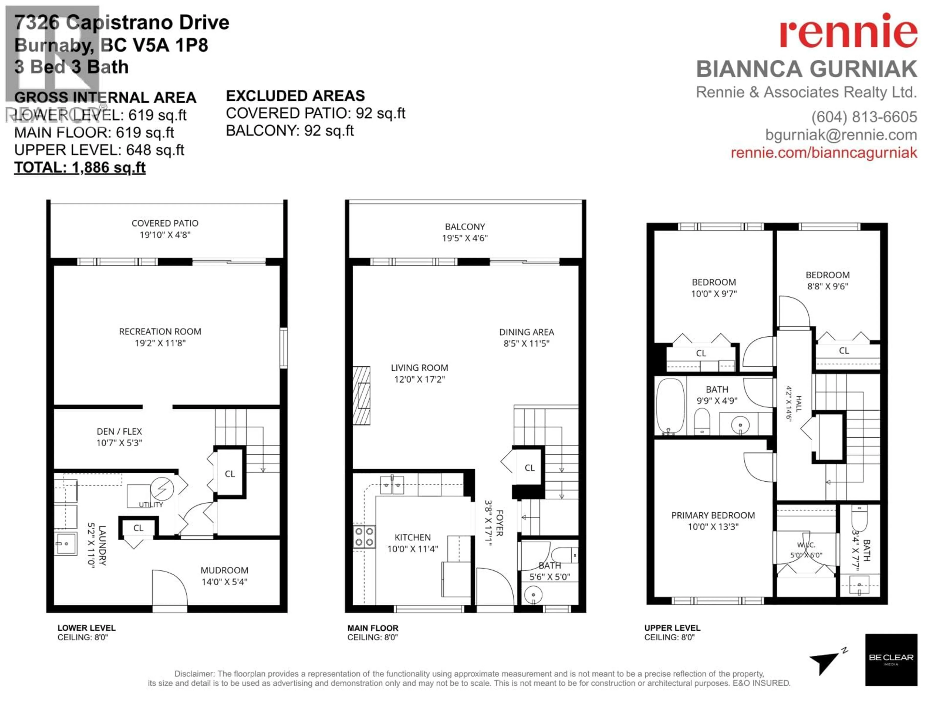 Floor plan for 7326 CAPISTRANO DRIVE, Burnaby British Columbia V5A1P8