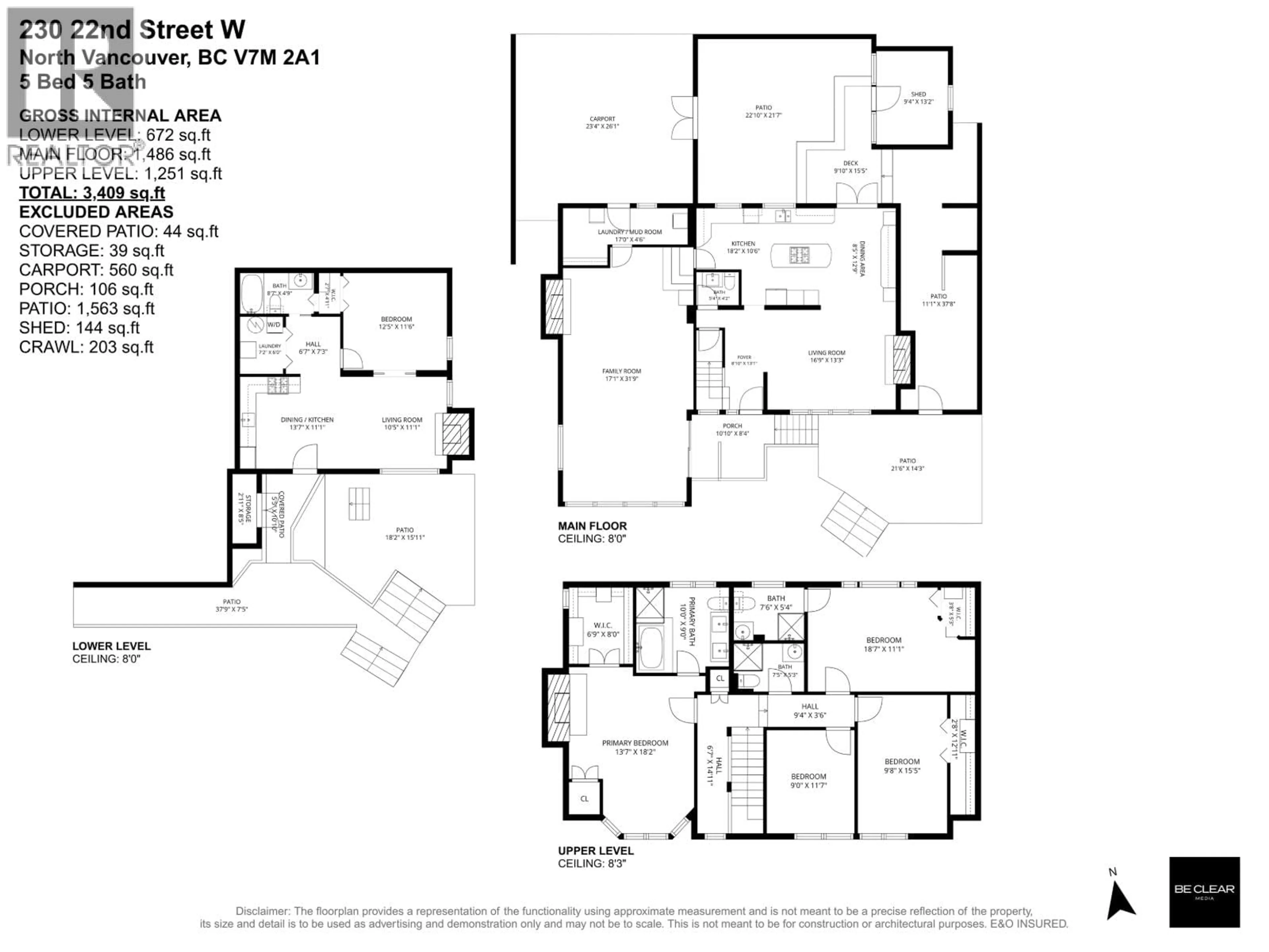 Floor plan for 230 22ND STREET, North Vancouver British Columbia V7M2A1