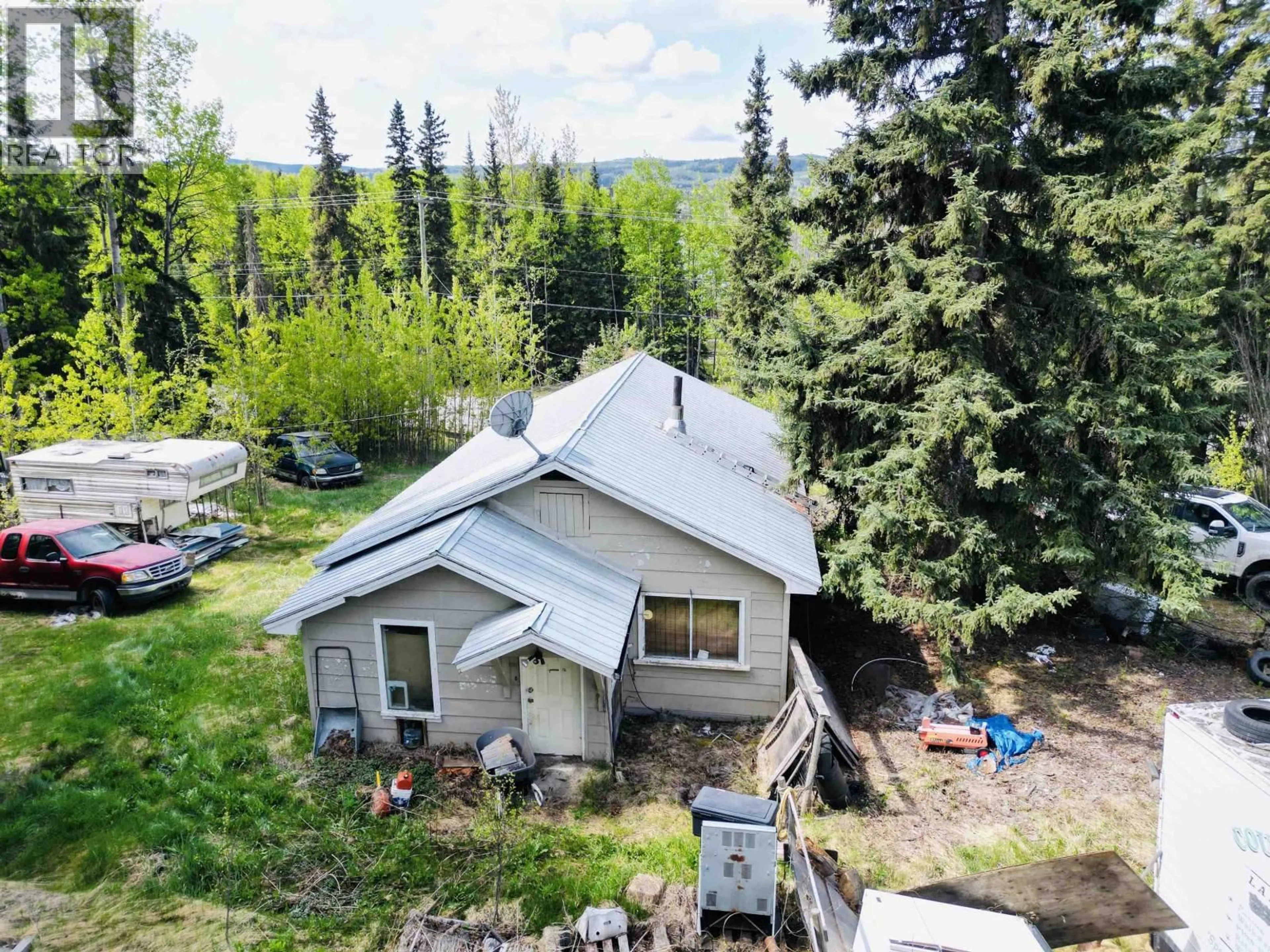 A pic from outside/outdoor area/front of a property/back of a property/a pic from drone, unknown for 10246 16 HIGHWAY, Burns Lake British Columbia V0J1E1