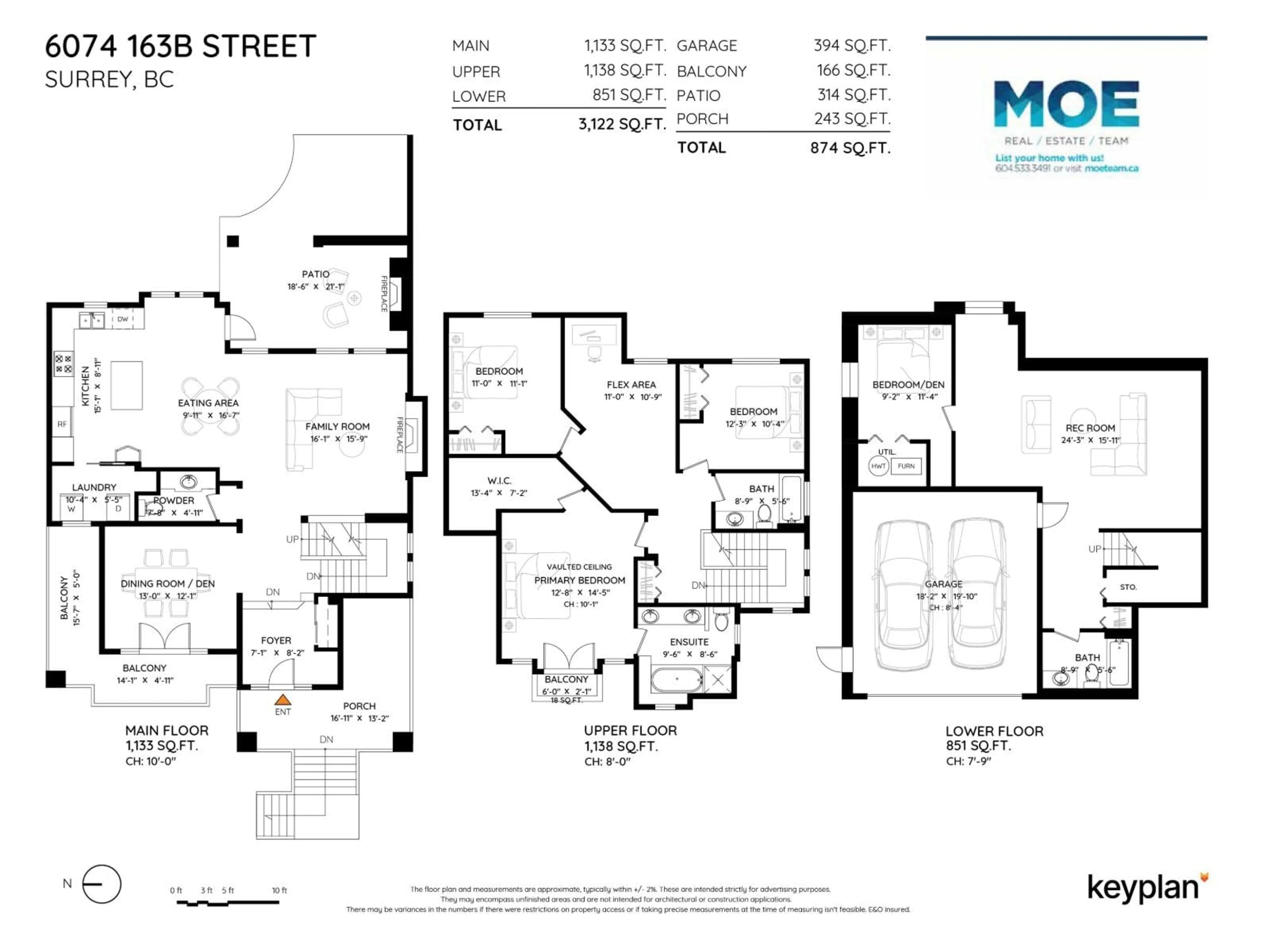 Floor plan for 6074 163B STREET, Surrey British Columbia V3S2H7
