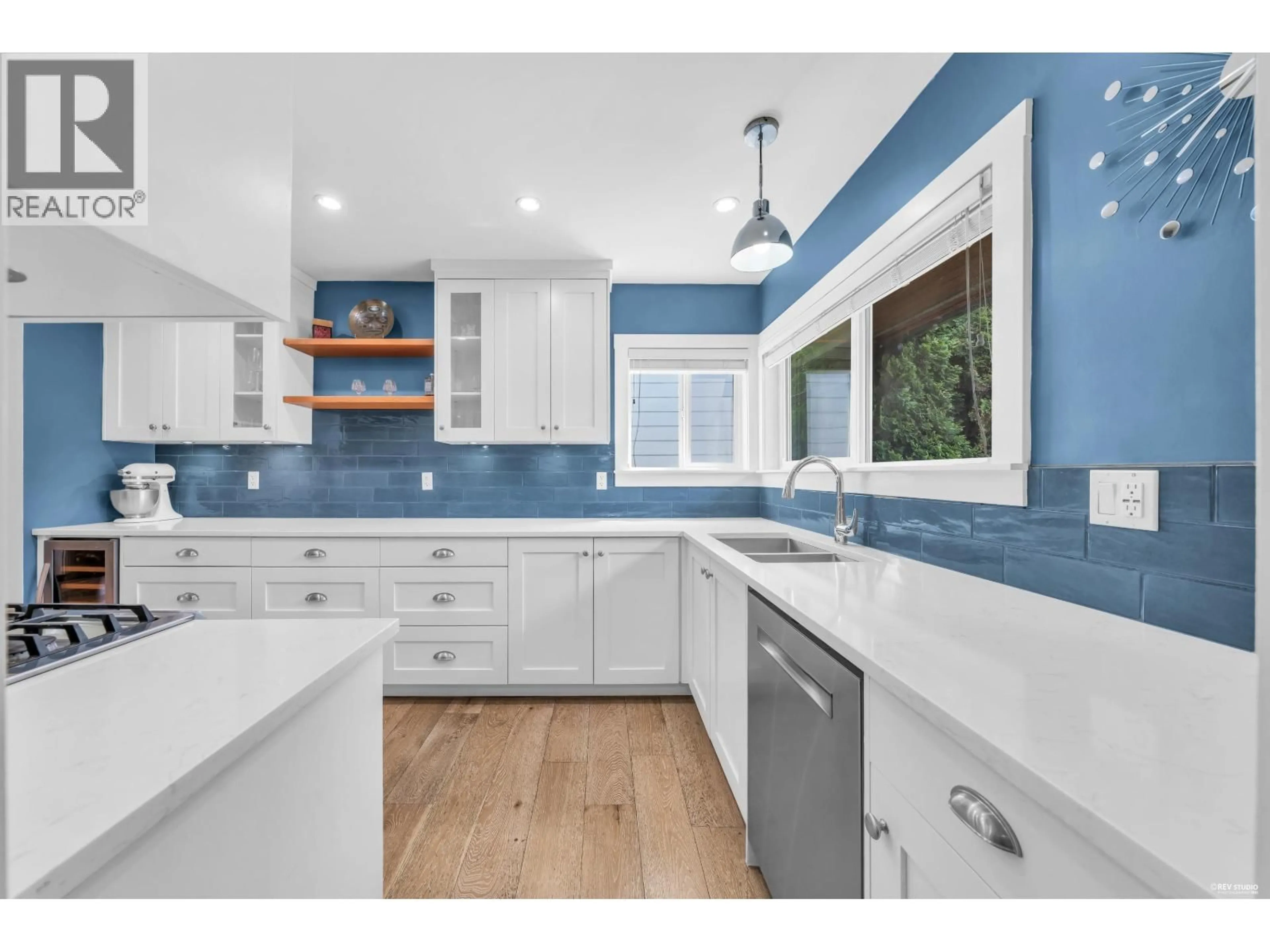 Contemporary kitchen, ceramic/tile floor for 3335 CHURCH STREET, Vancouver British Columbia V5R4W7