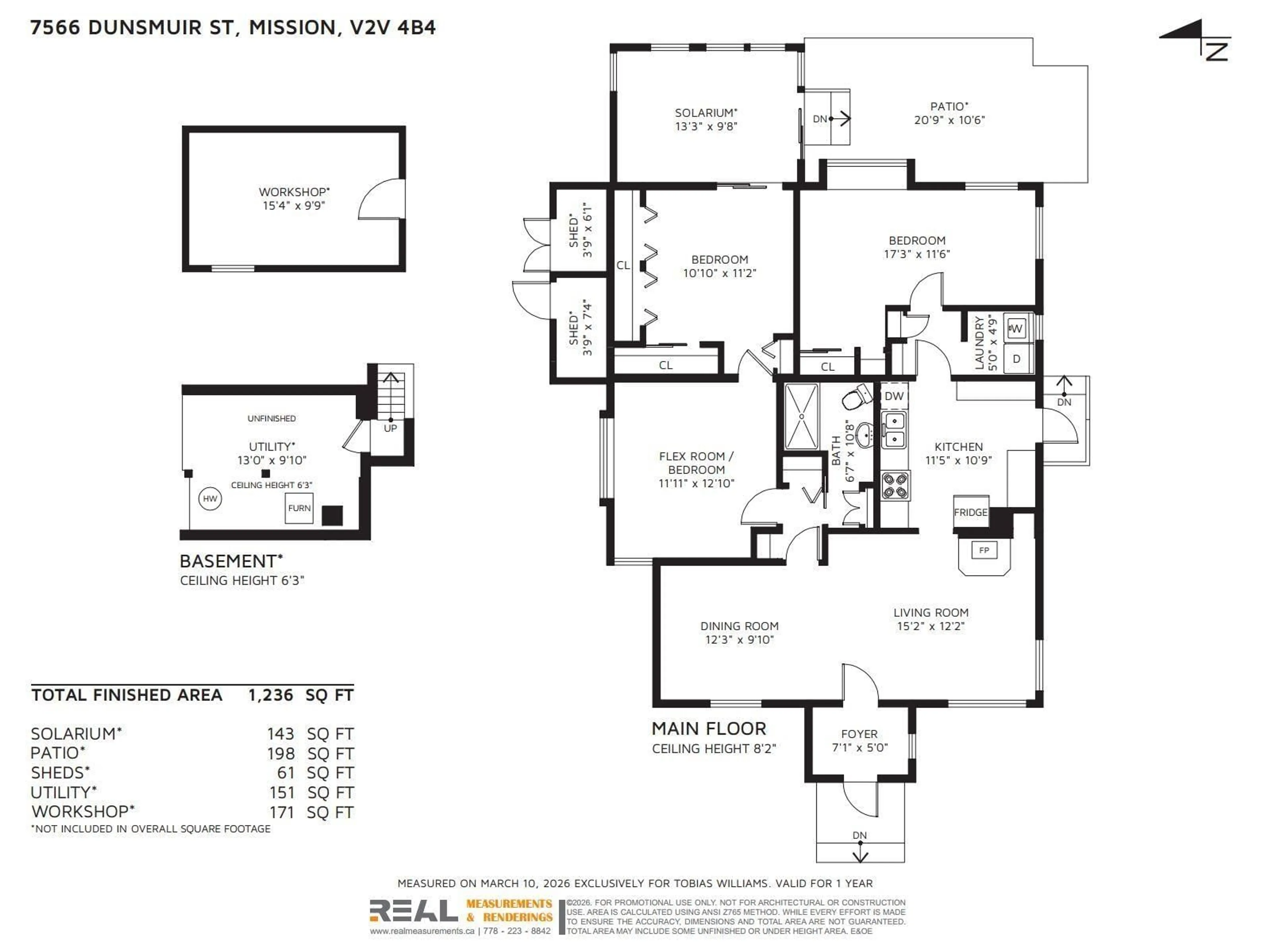 Floor plan for 7566 DUNSMUIR STREET, Mission British Columbia V2V4B4