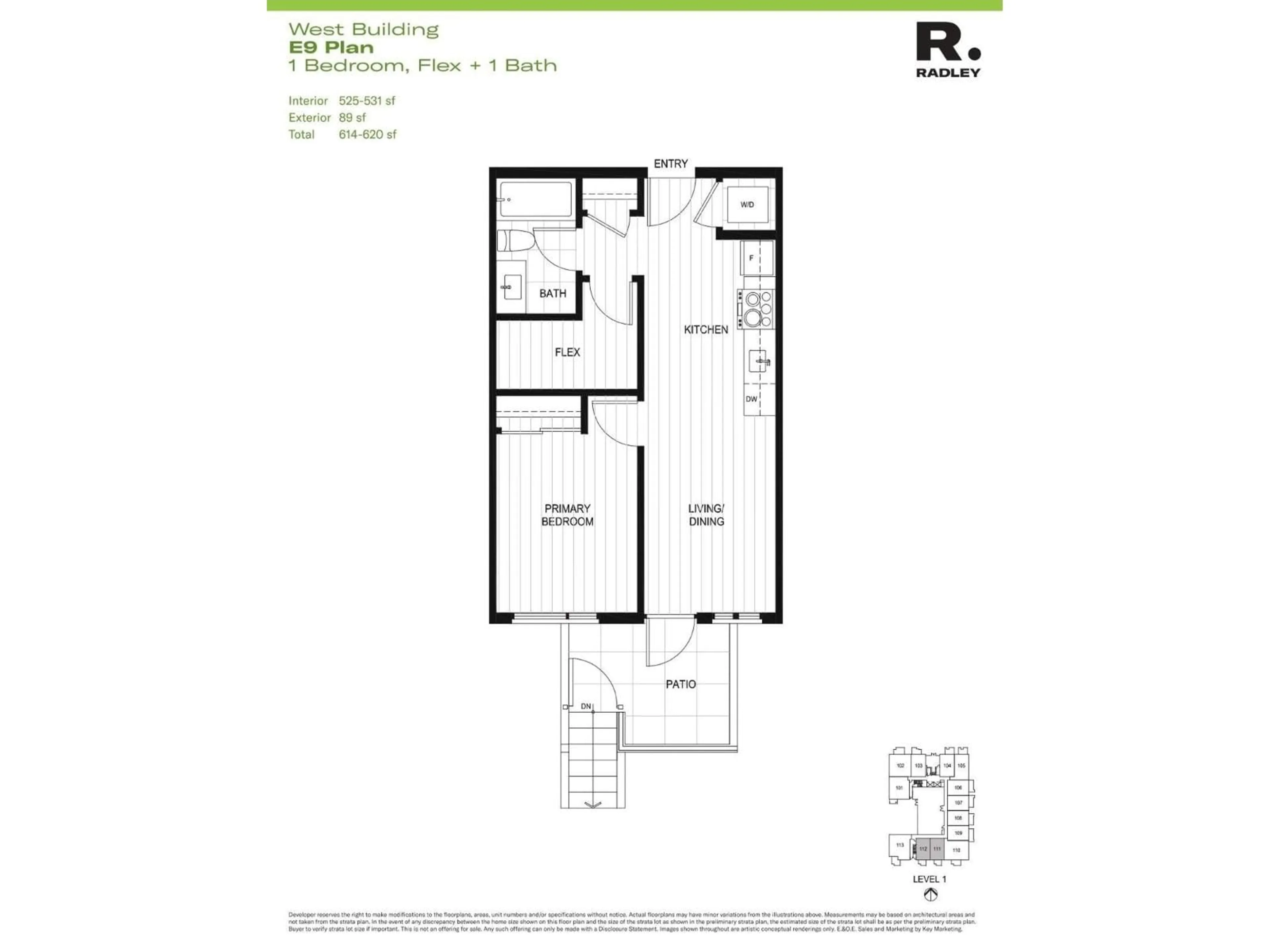 Floor plan for W111 - 13838 108 AVENUE, Surrey British Columbia V3T0T8