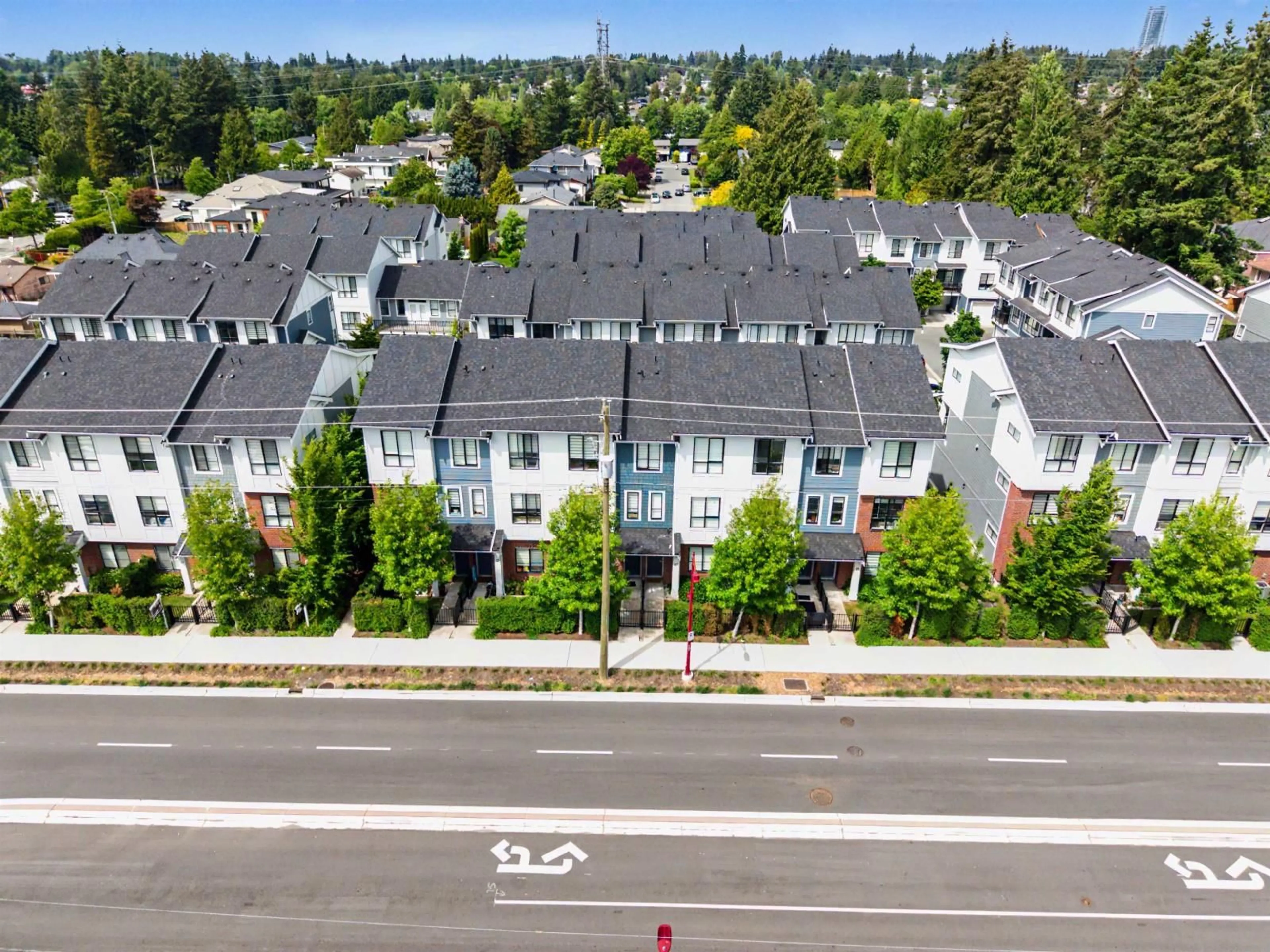 A pic from outside/outdoor area/front of a property/back of a property/a pic from drone, street for 30 - 11556 72A AVENUE, Delta British Columbia V4C1A9