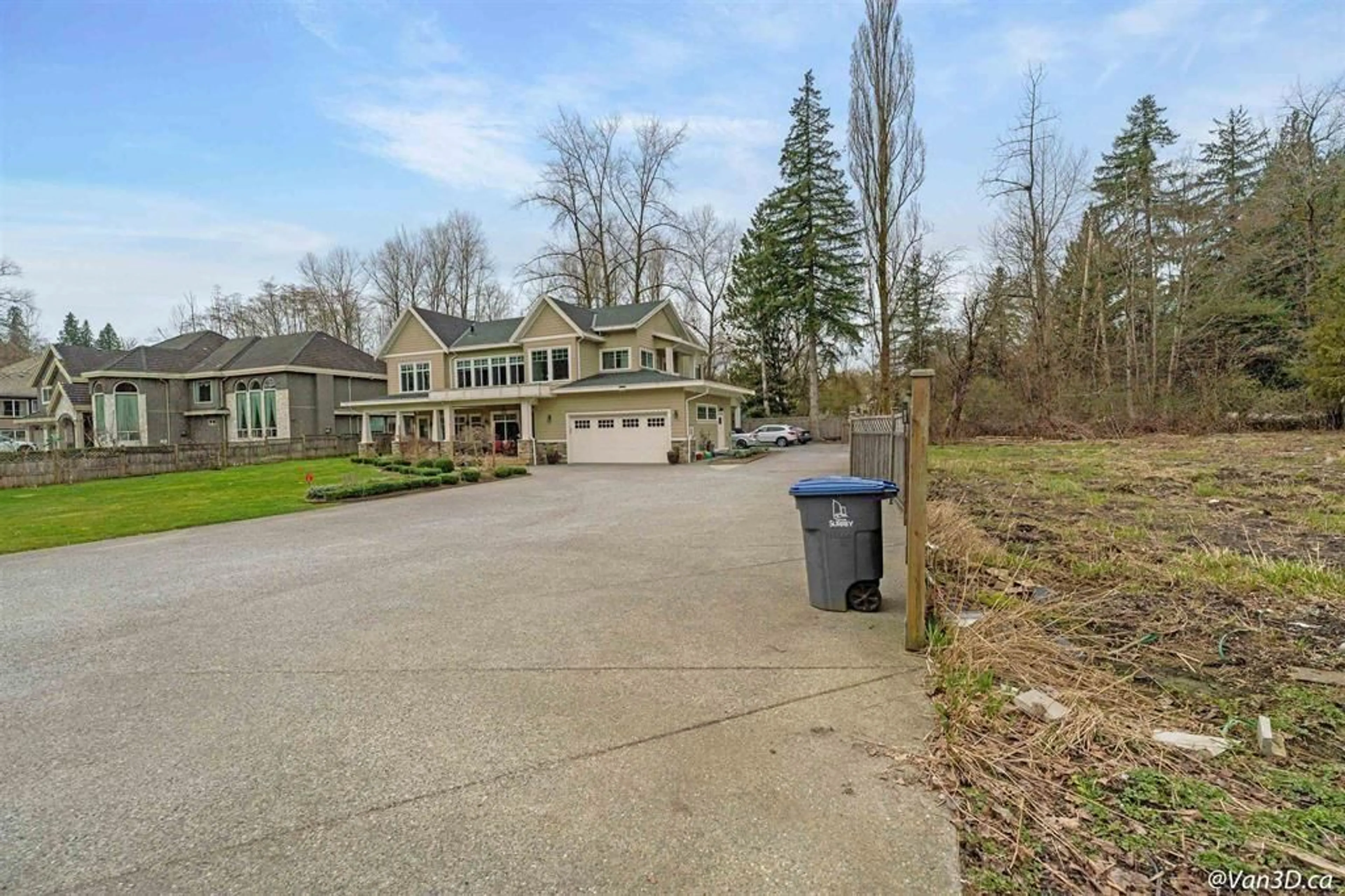 A pic from outside/outdoor area/front of a property/back of a property/a pic from drone, water/lake/river/ocean view for 8775 168 STREET, Surrey British Columbia V4N5J4