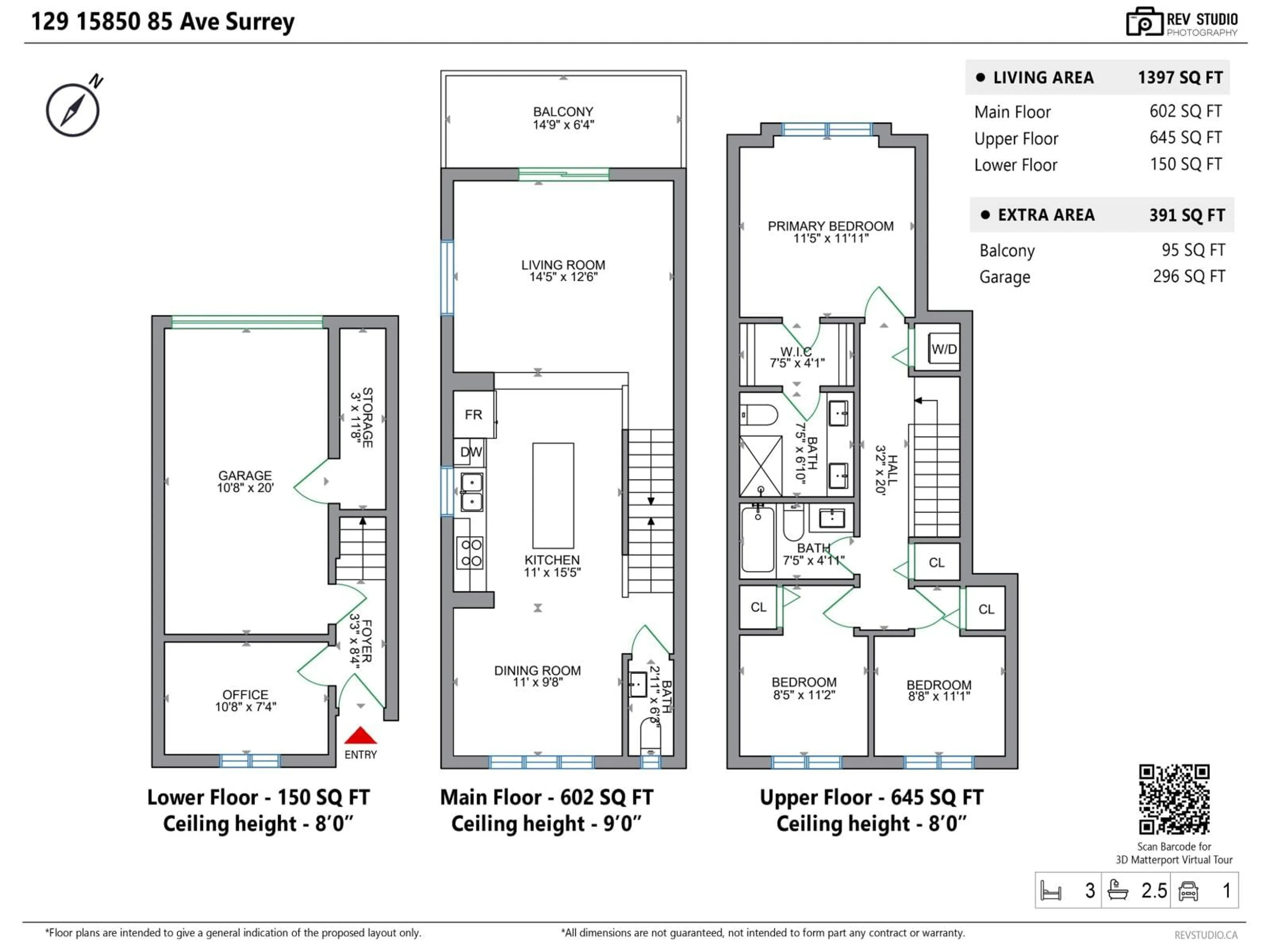 Floor plan for 129 - 15850 85 AVENUE, Surrey British Columbia V4N6W2