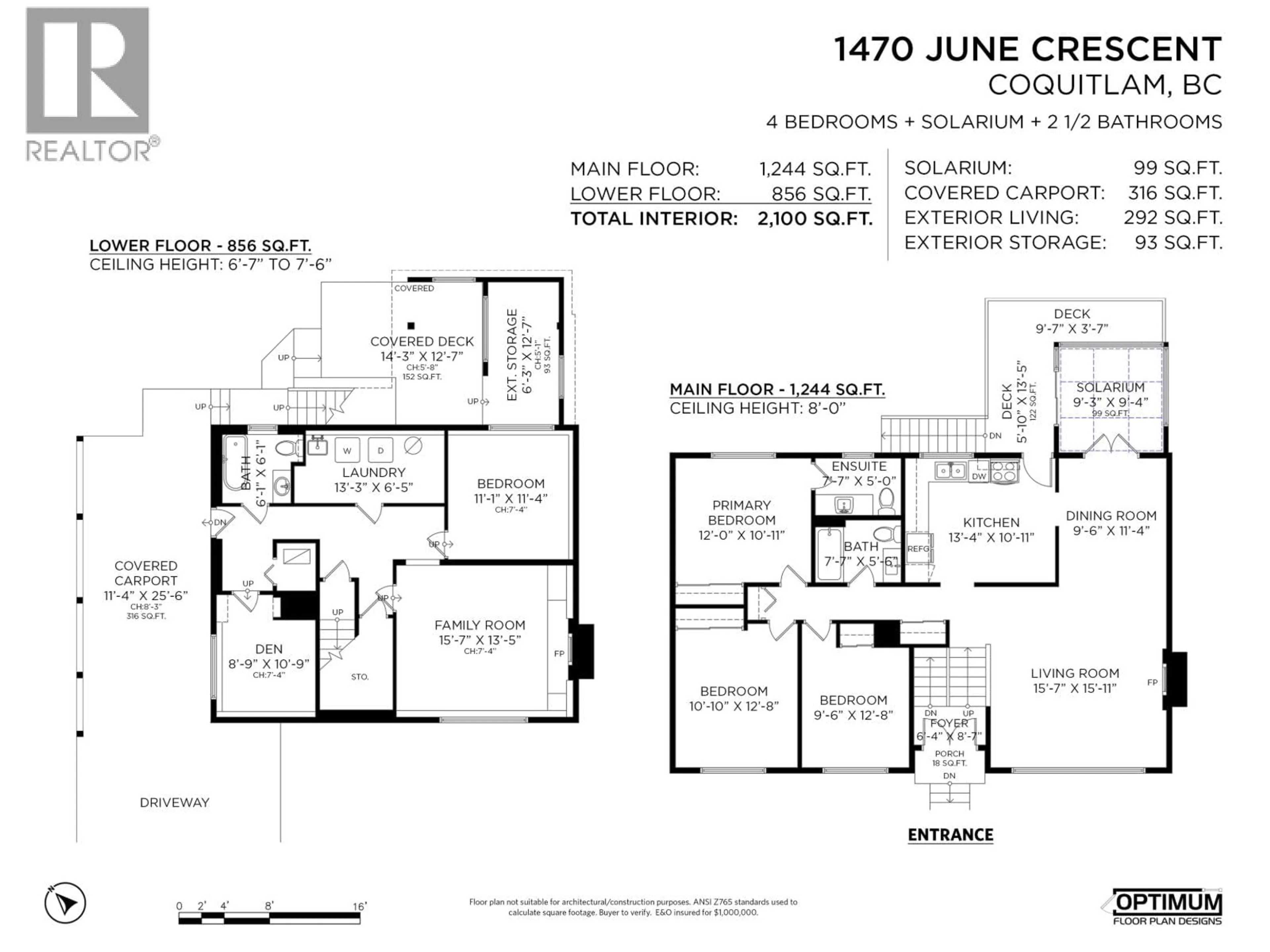 Floor plan for 1470 JUNE CRESCENT, Port Coquitlam British Columbia V3C2Y1