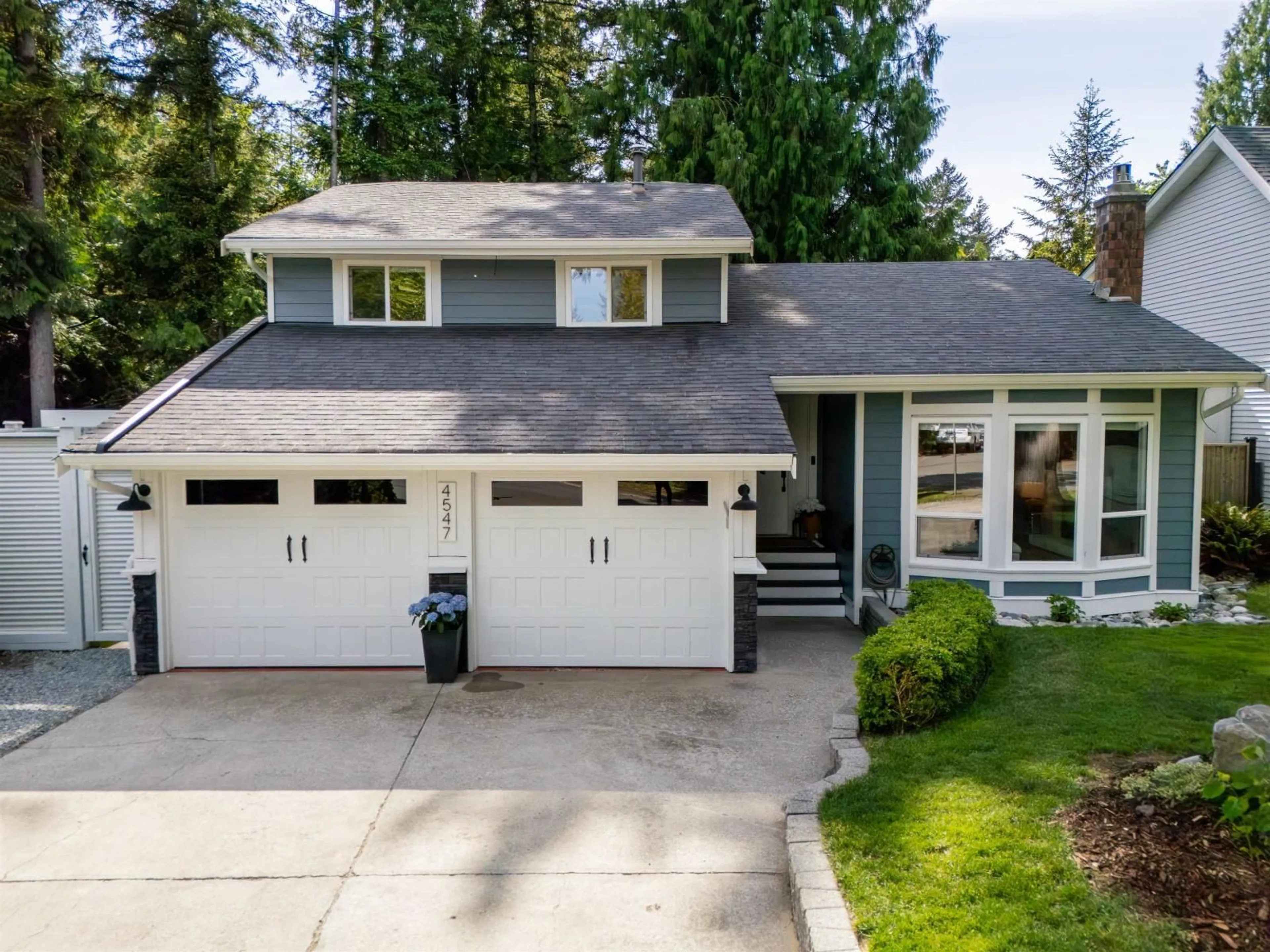 Home with vinyl exterior material, street for 4547 196A STREET, Langley British Columbia V3A7G5