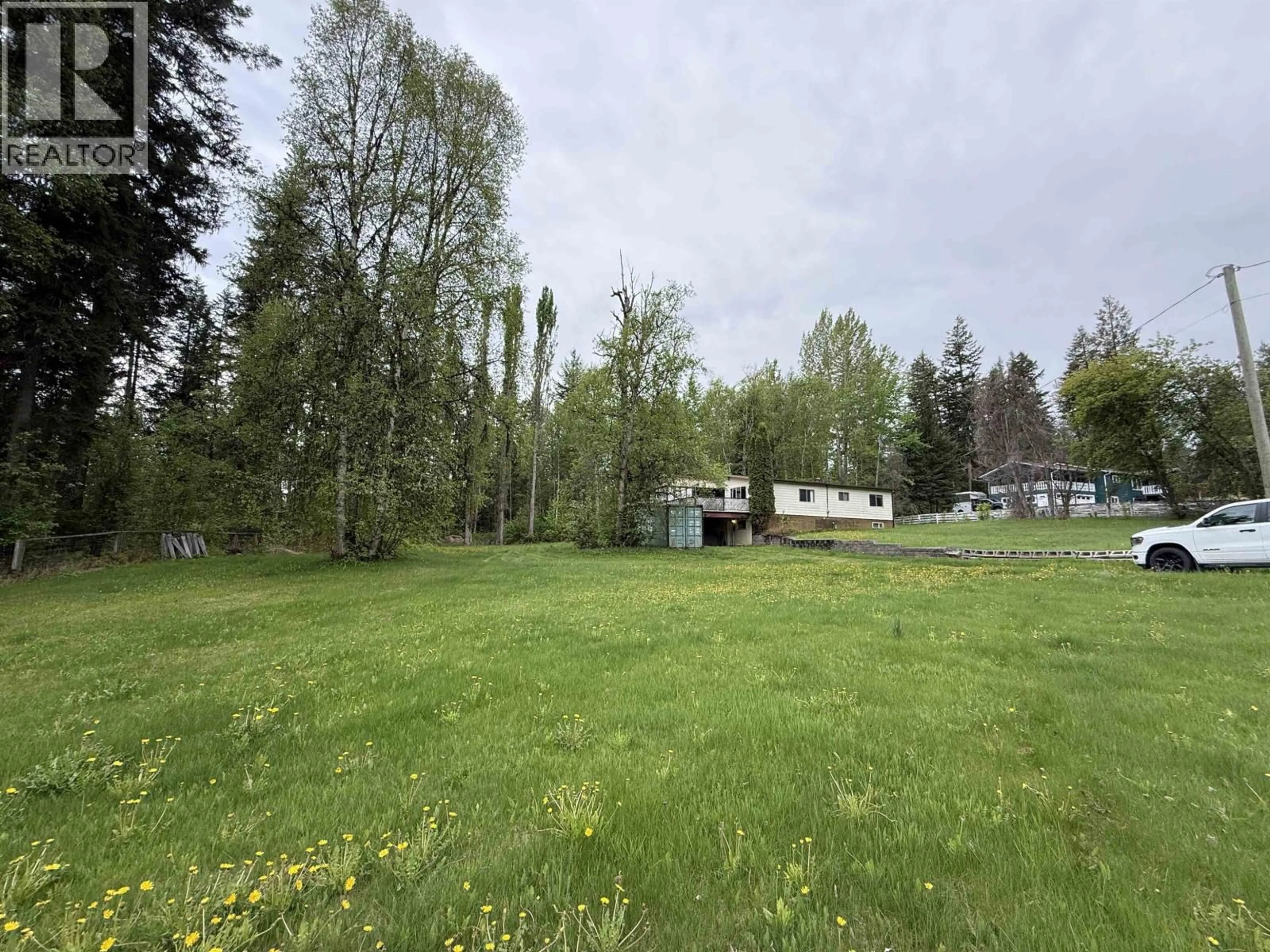 A pic from outside/outdoor area/front of a property/back of a property/a pic from drone, forest/trees view for 3813 LOLOFF CRESCENT, Quesnel British Columbia V2J6E3