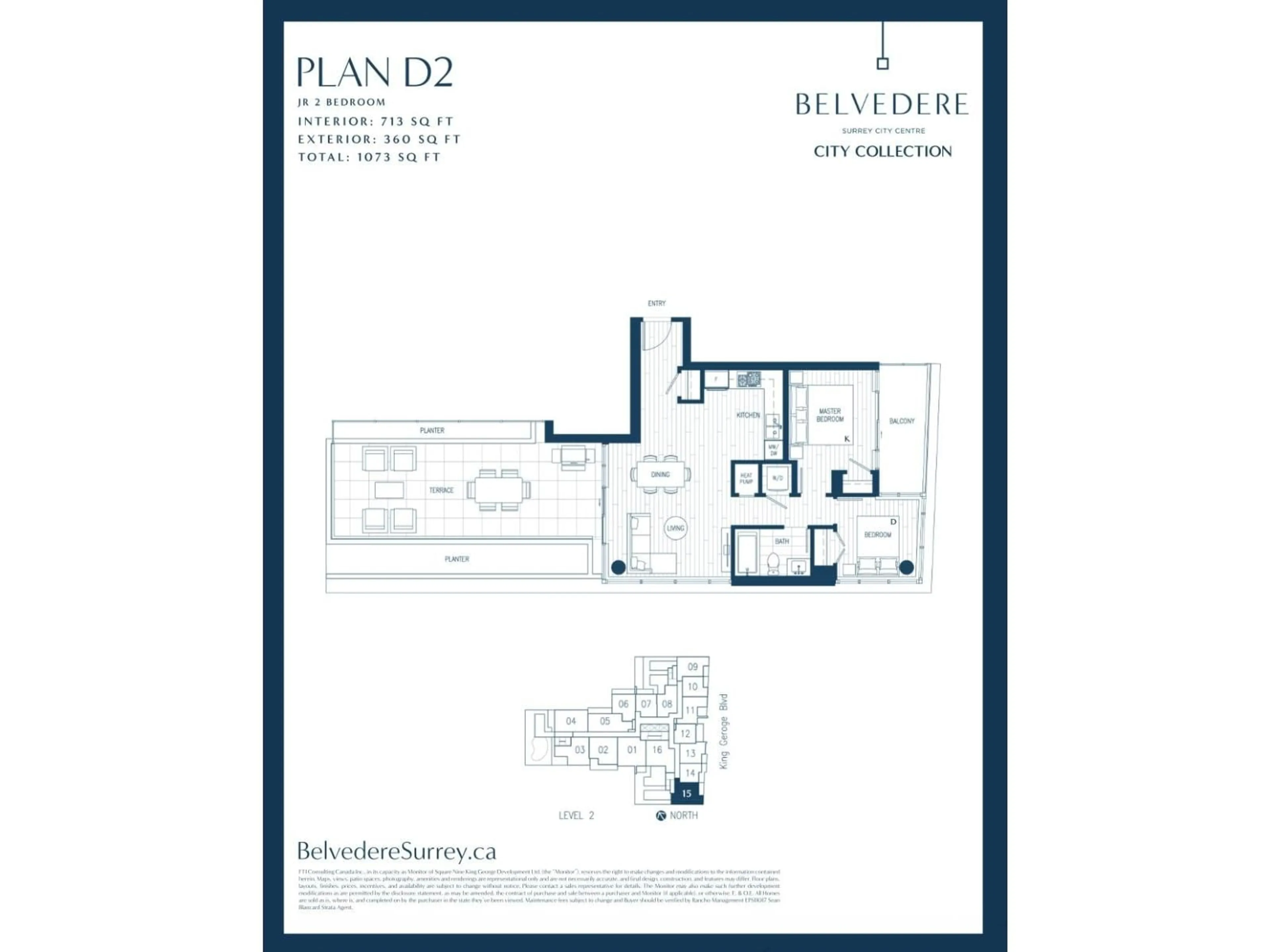Floor plan for 215 - 9675 KING GEORGE BOULEVARD, Surrey British Columbia V3T0T7