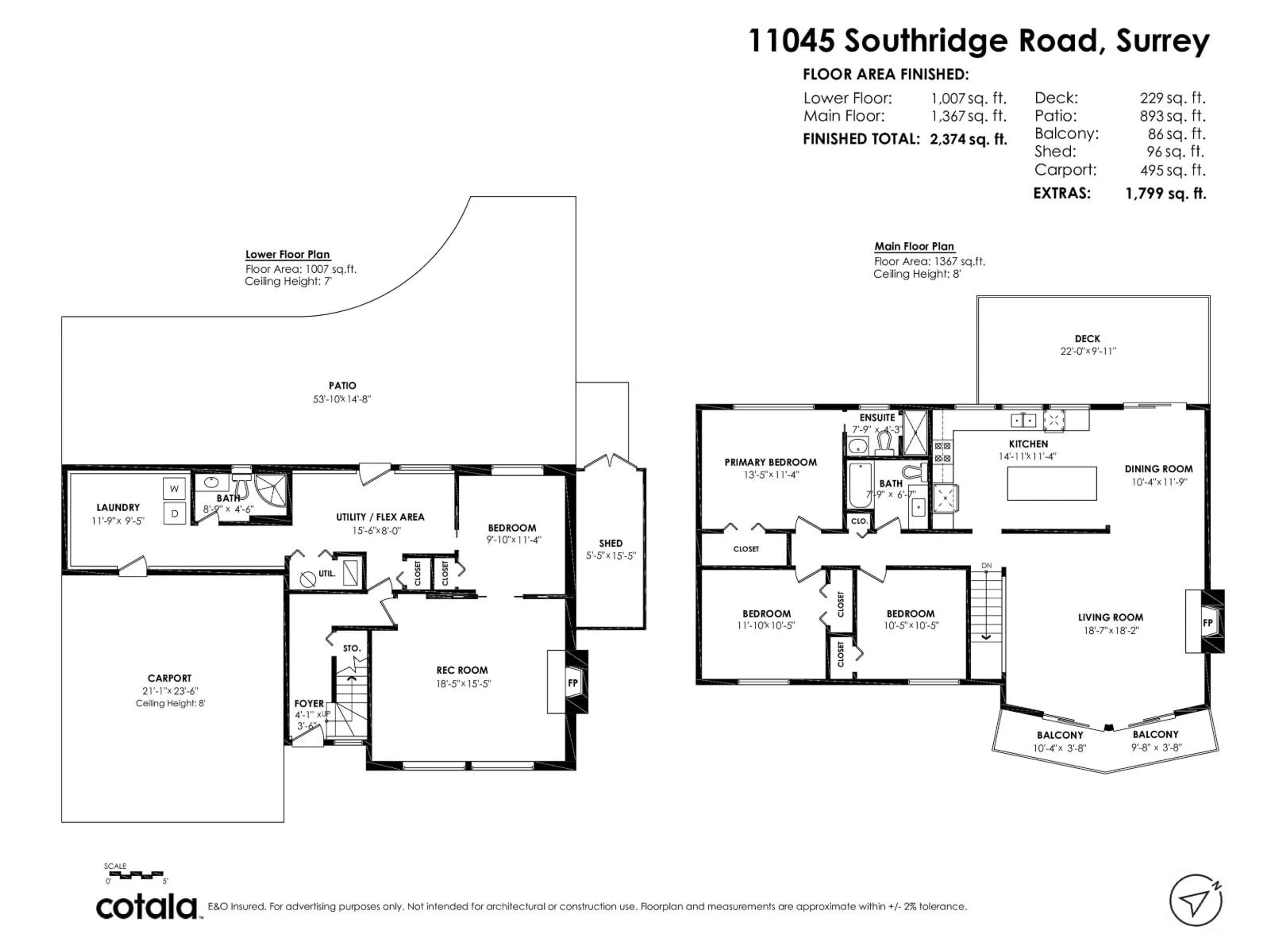 Floor plan for 11045 SOUTHRIDGE ROAD, Delta British Columbia V4E2M3