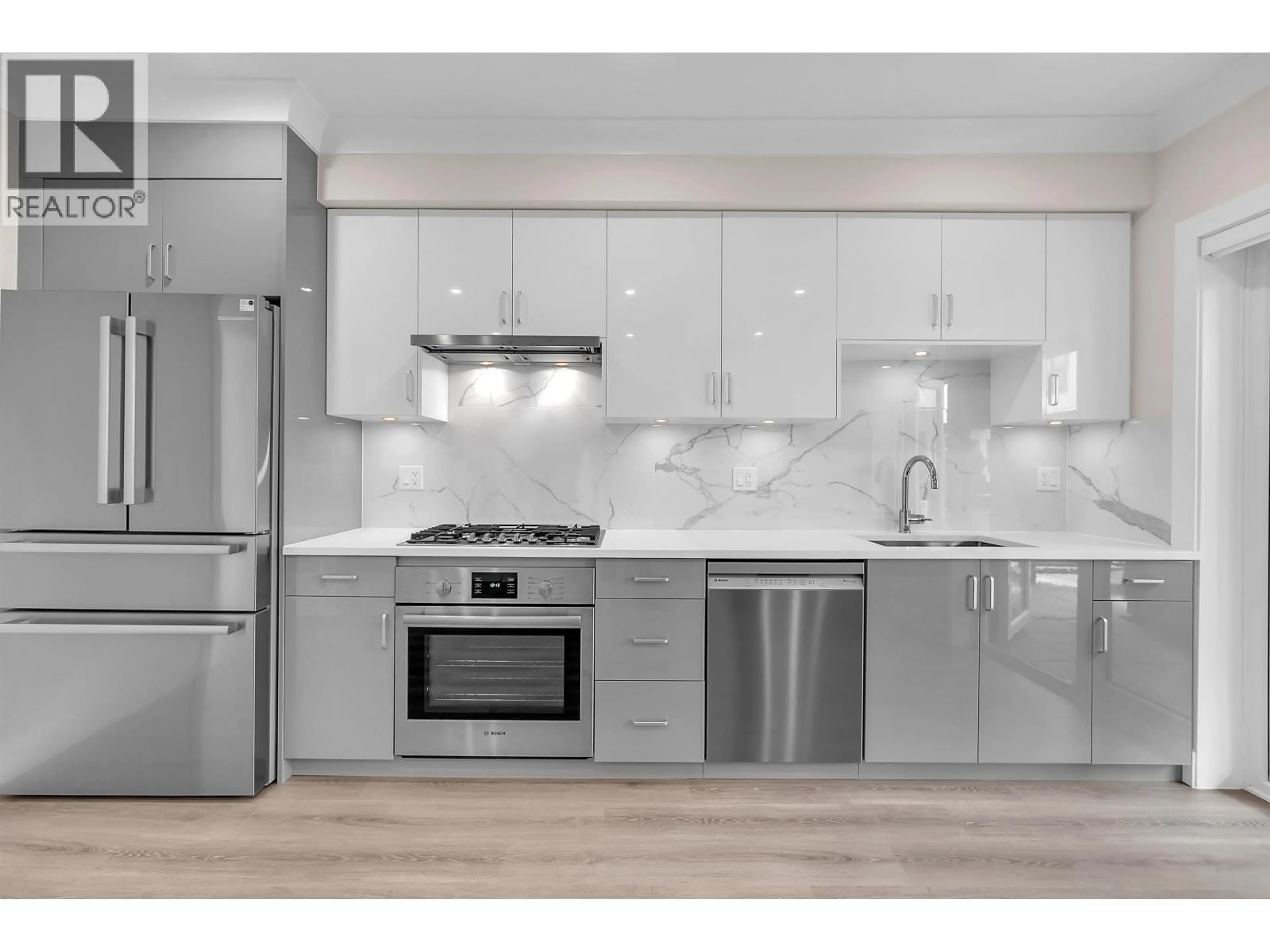 Open concept kitchen, ceramic/tile floor for 8327 FRENCH STREET, Vancouver British Columbia V6P0L7