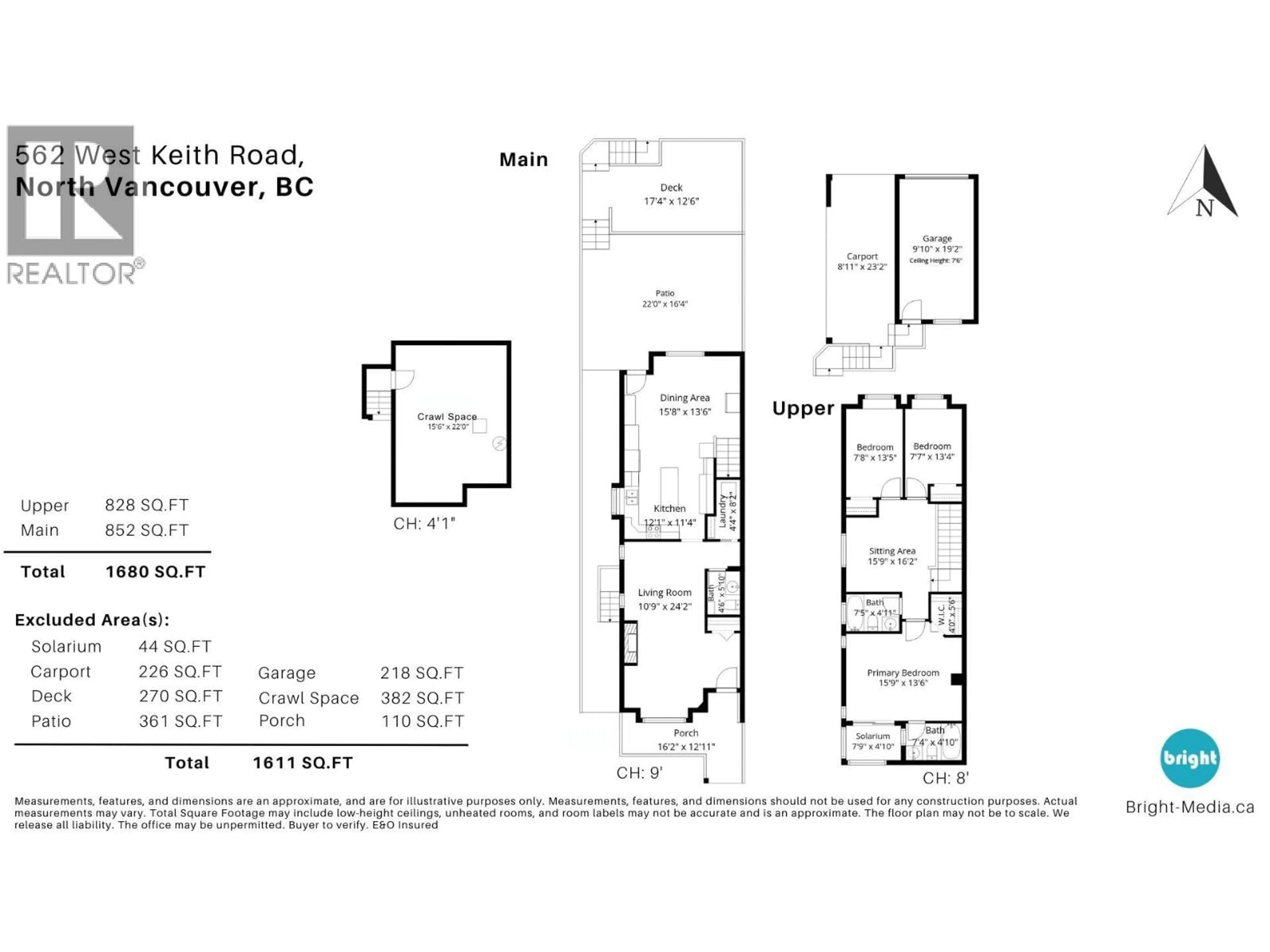 Floor plan for 562 KEITH ROAD, North Vancouver British Columbia V7M1M4
