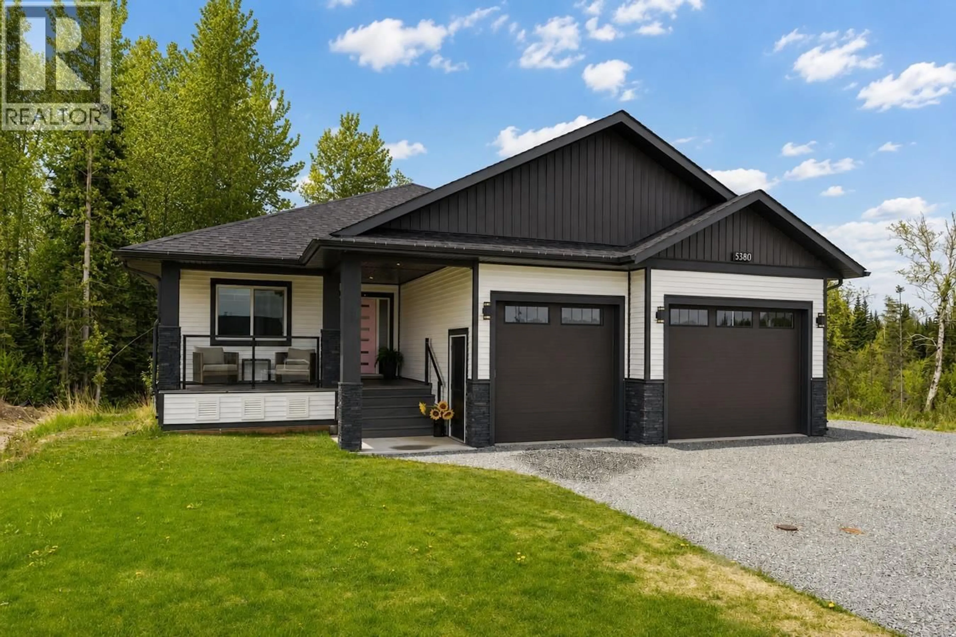 Home with vinyl exterior material, street for 5380 VENTA DRIVE, Prince George British Columbia V2K0B6