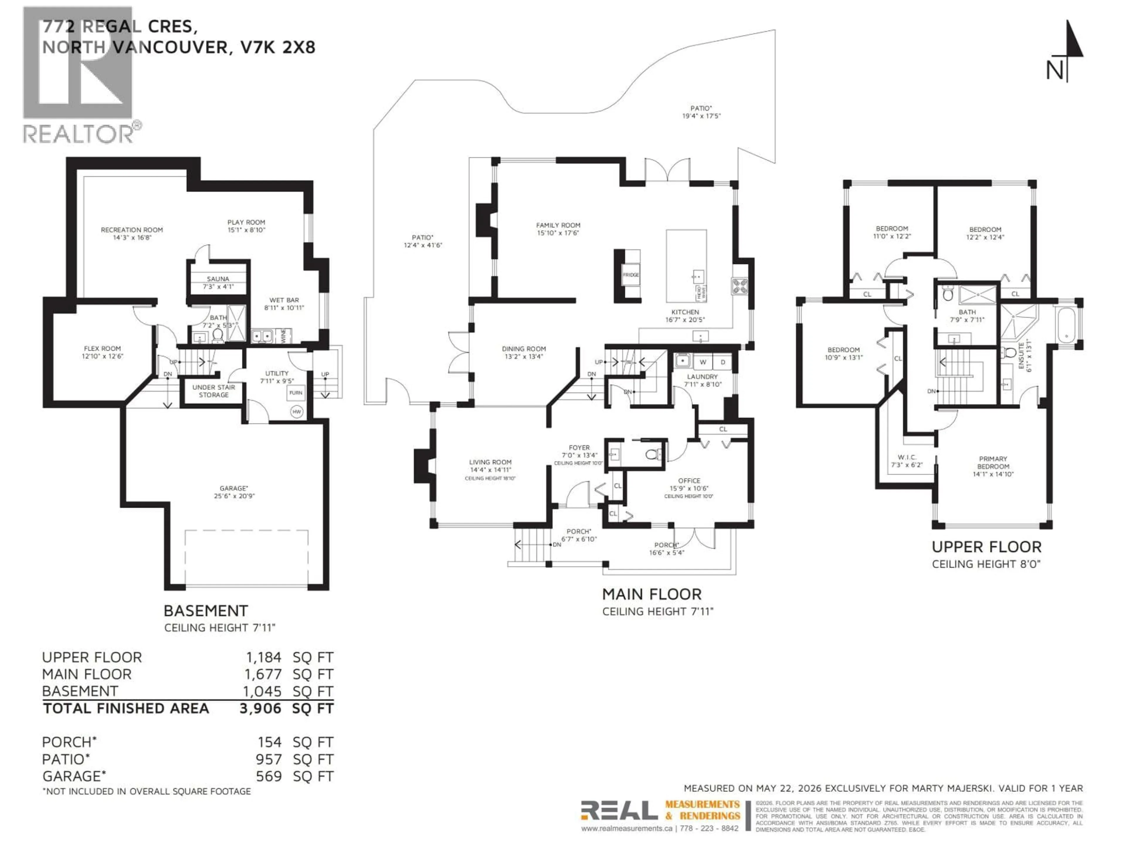 Floor plan for 772 REGAL CRESCENT, North Vancouver British Columbia V7K2X8