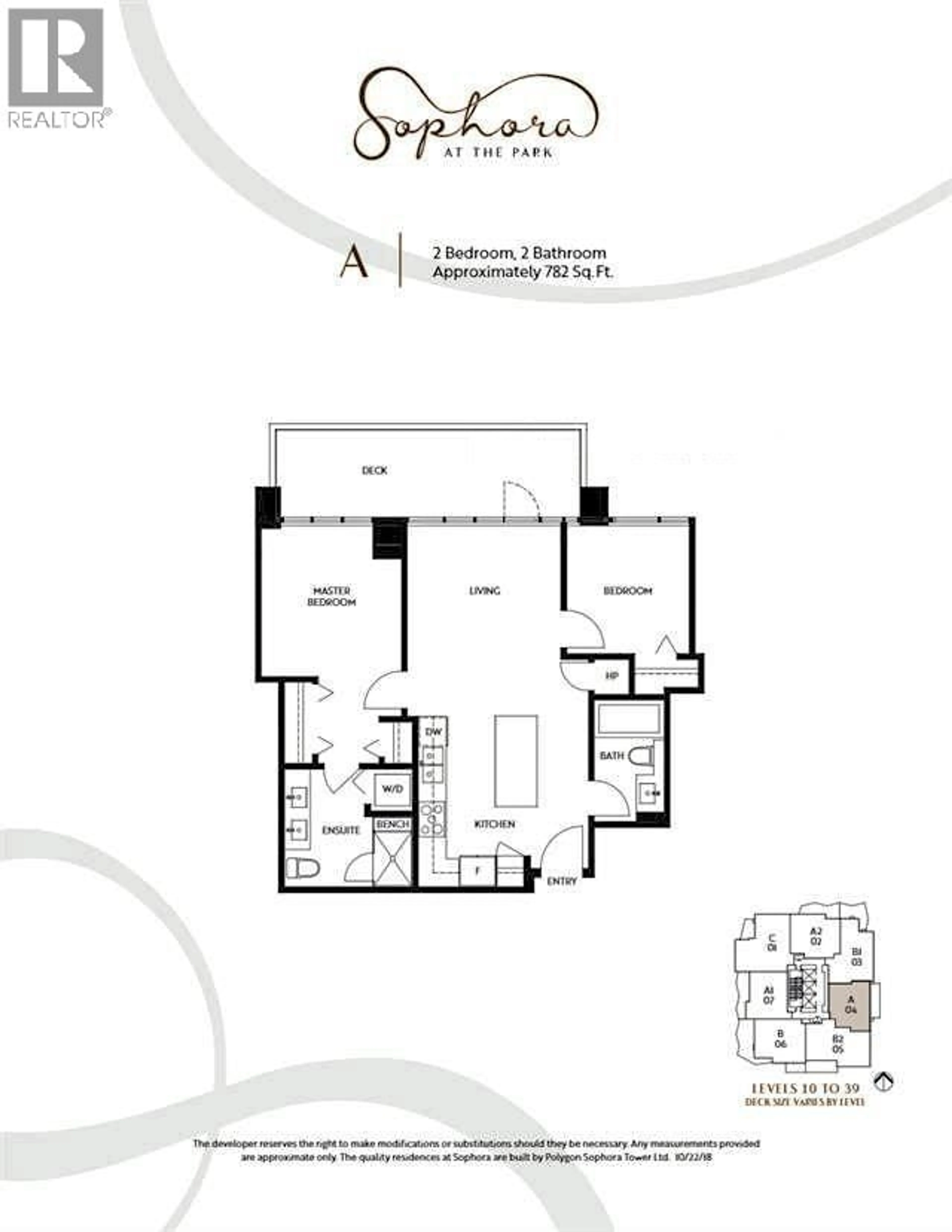 Floor plan for 1104 - 1182 WESTWOOD STREET, Coquitlam British Columbia V3B0T9