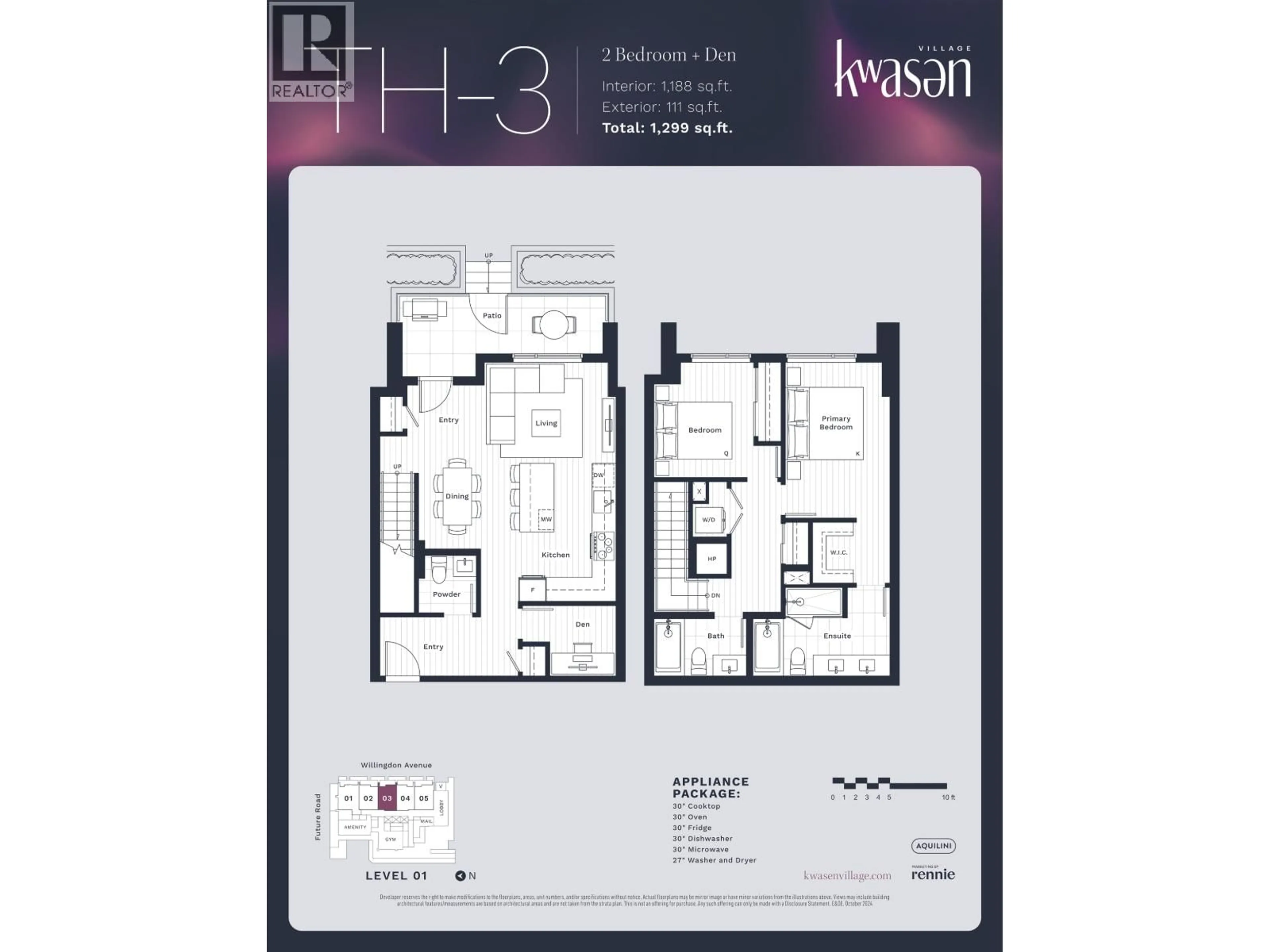 Floor plan for 103 - 3633 WILLINGDON AVENUE, Burnaby British Columbia V0V0V0