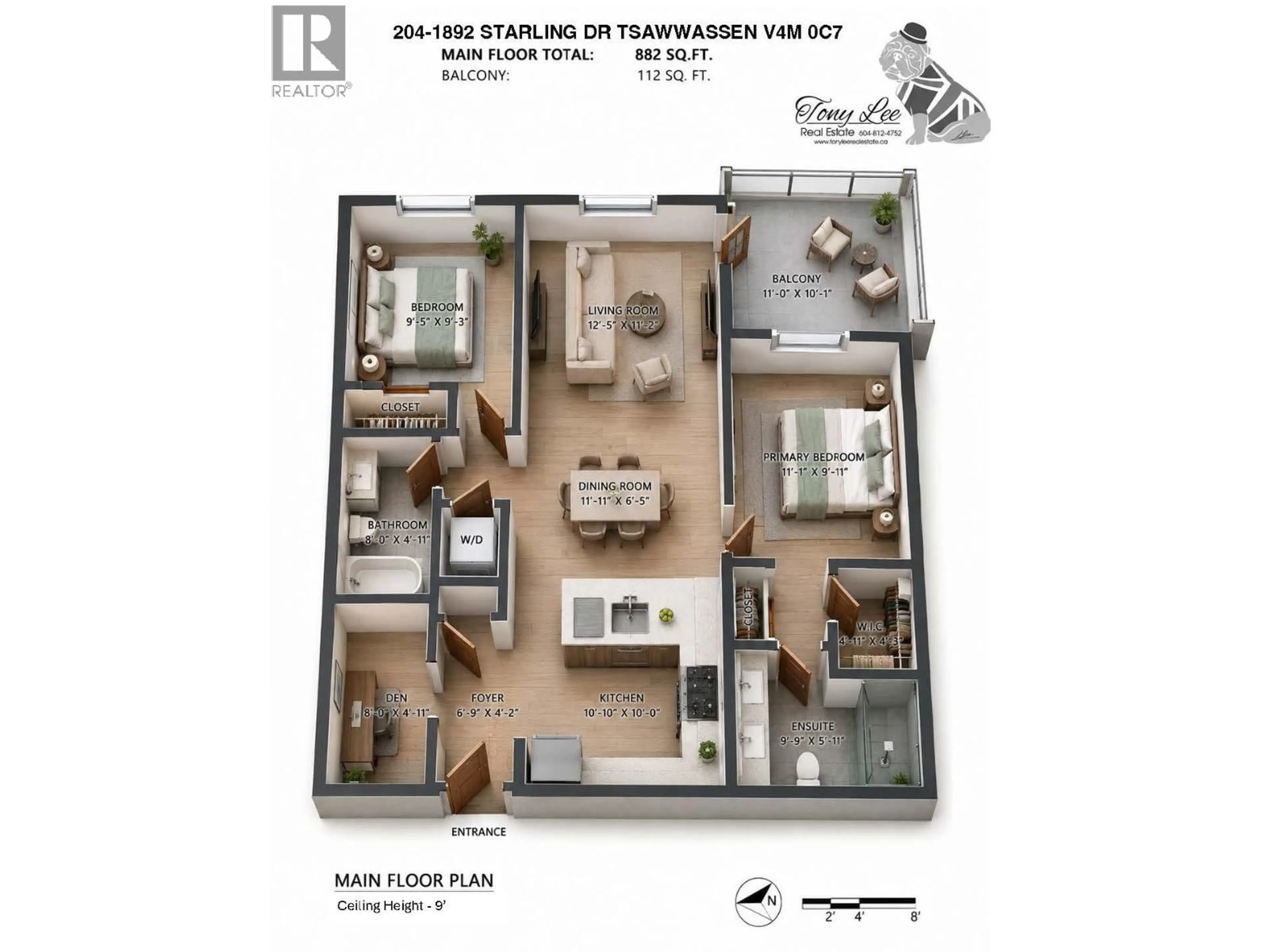 Floor plan for 204 - 1892 STARLING DRIVE, Delta British Columbia V4M0C7