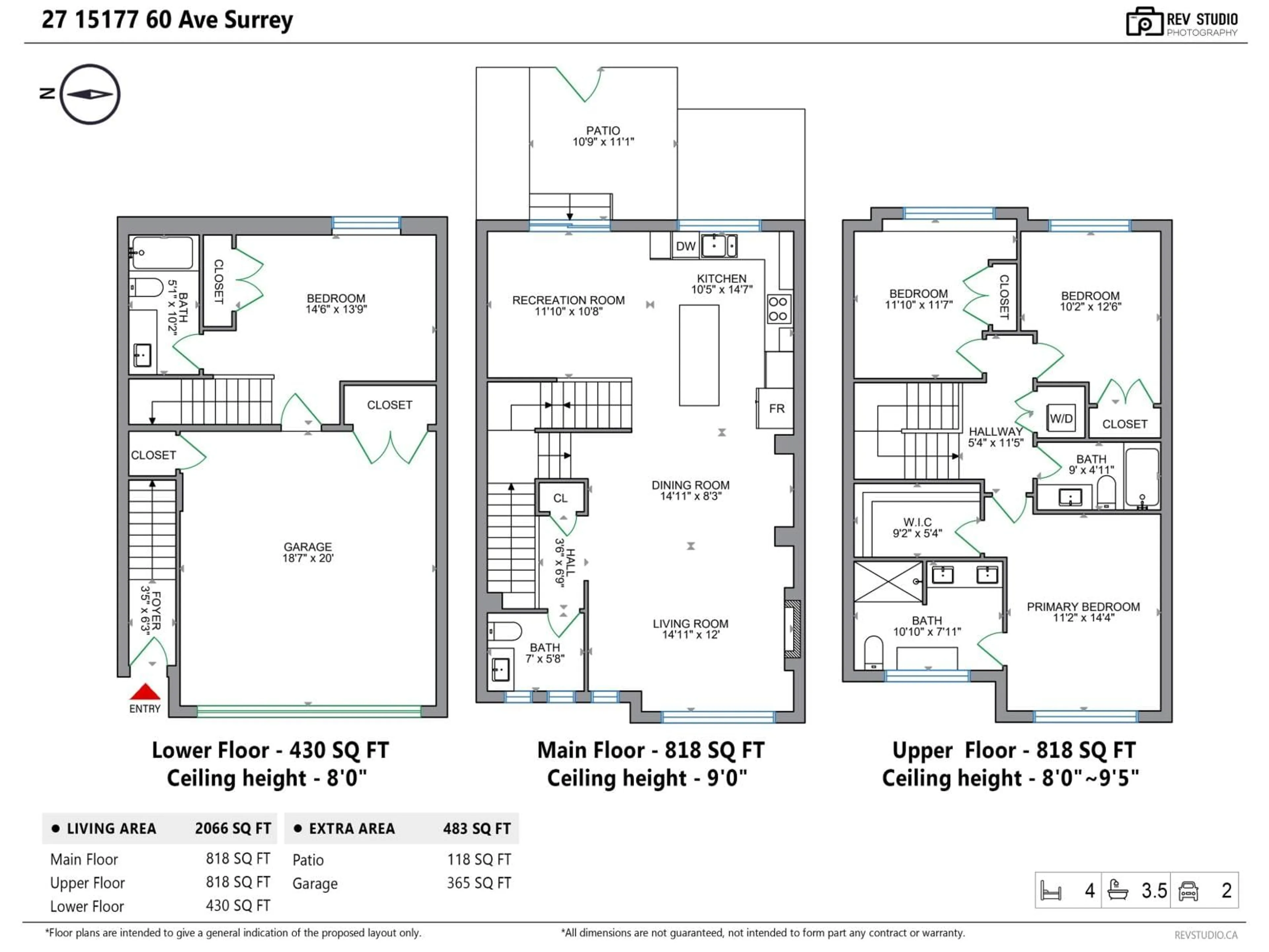 Floor plan for 27 - 15177 60 AVENUE, Surrey British Columbia V3S7B3