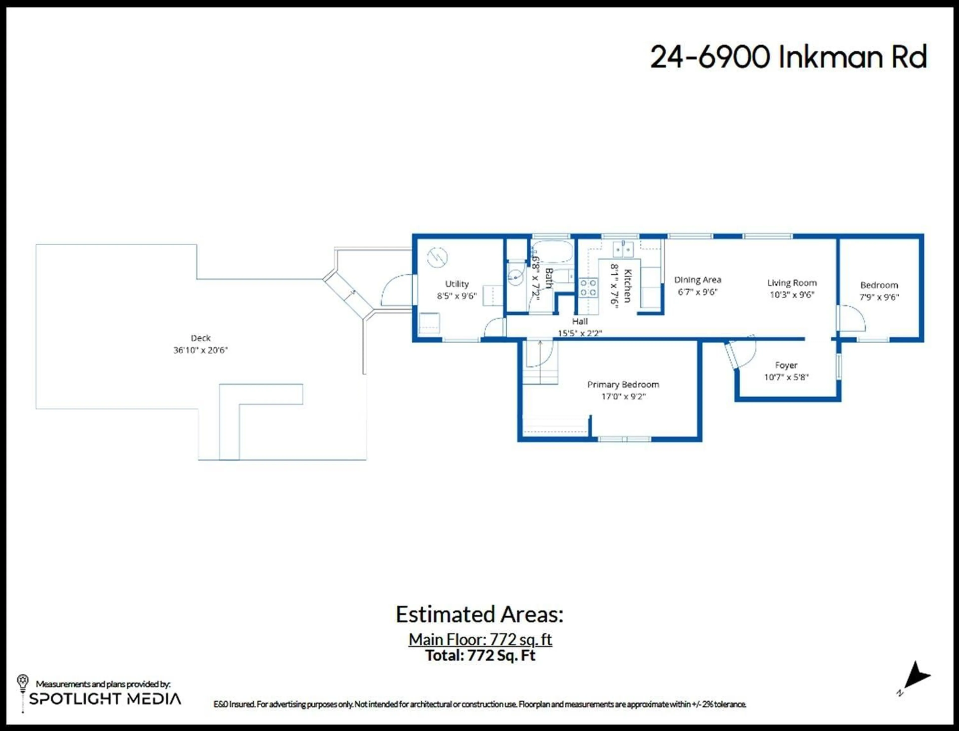 Floor plan for 24 - 6900 INKMAN ROAD, Chilliwack British Columbia V0M1A1