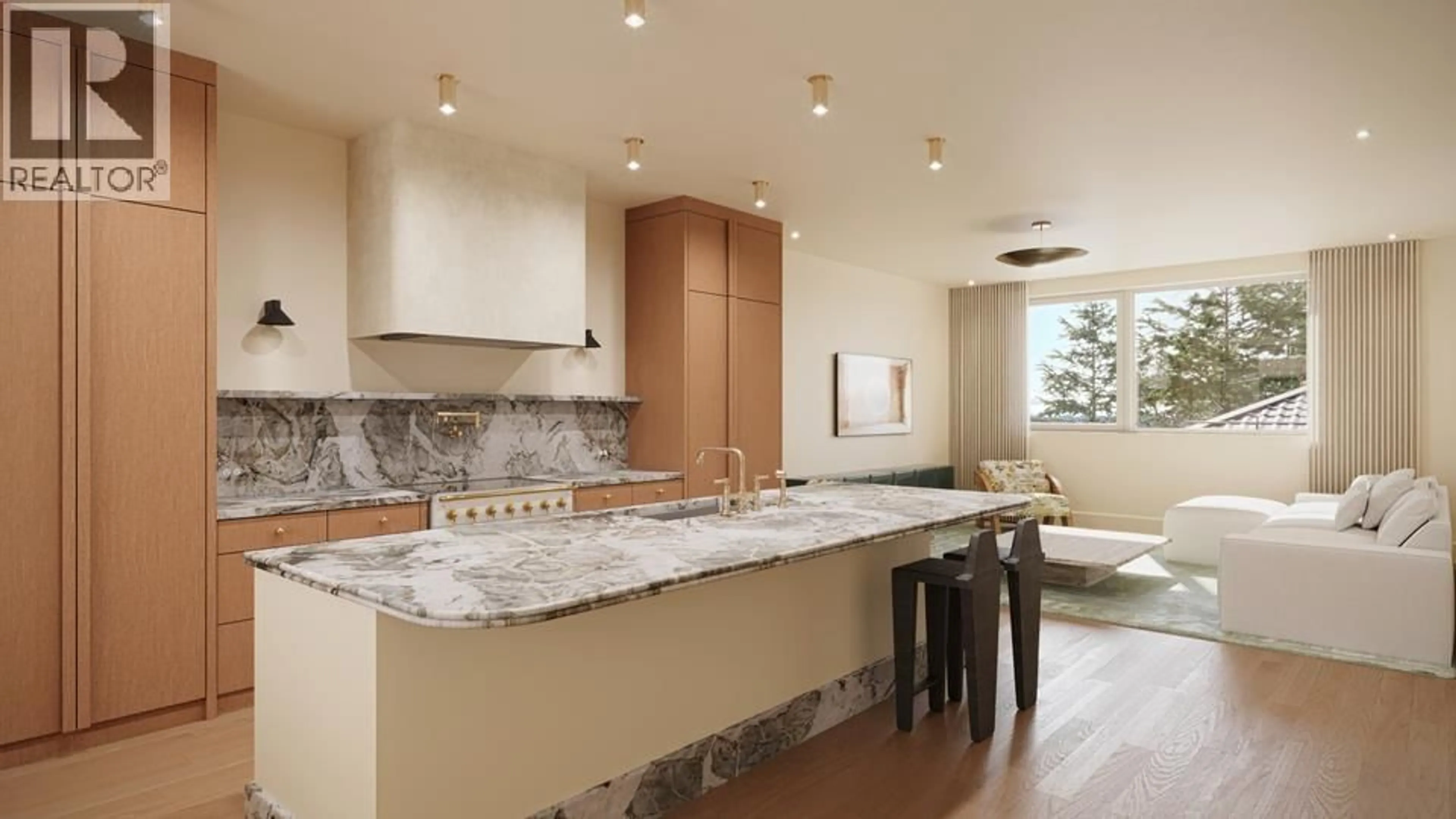 Contemporary kitchen, ceramic/tile floor for 3 - 1610 ROXBURGH CRESCENT, Vancouver British Columbia V6M3E8