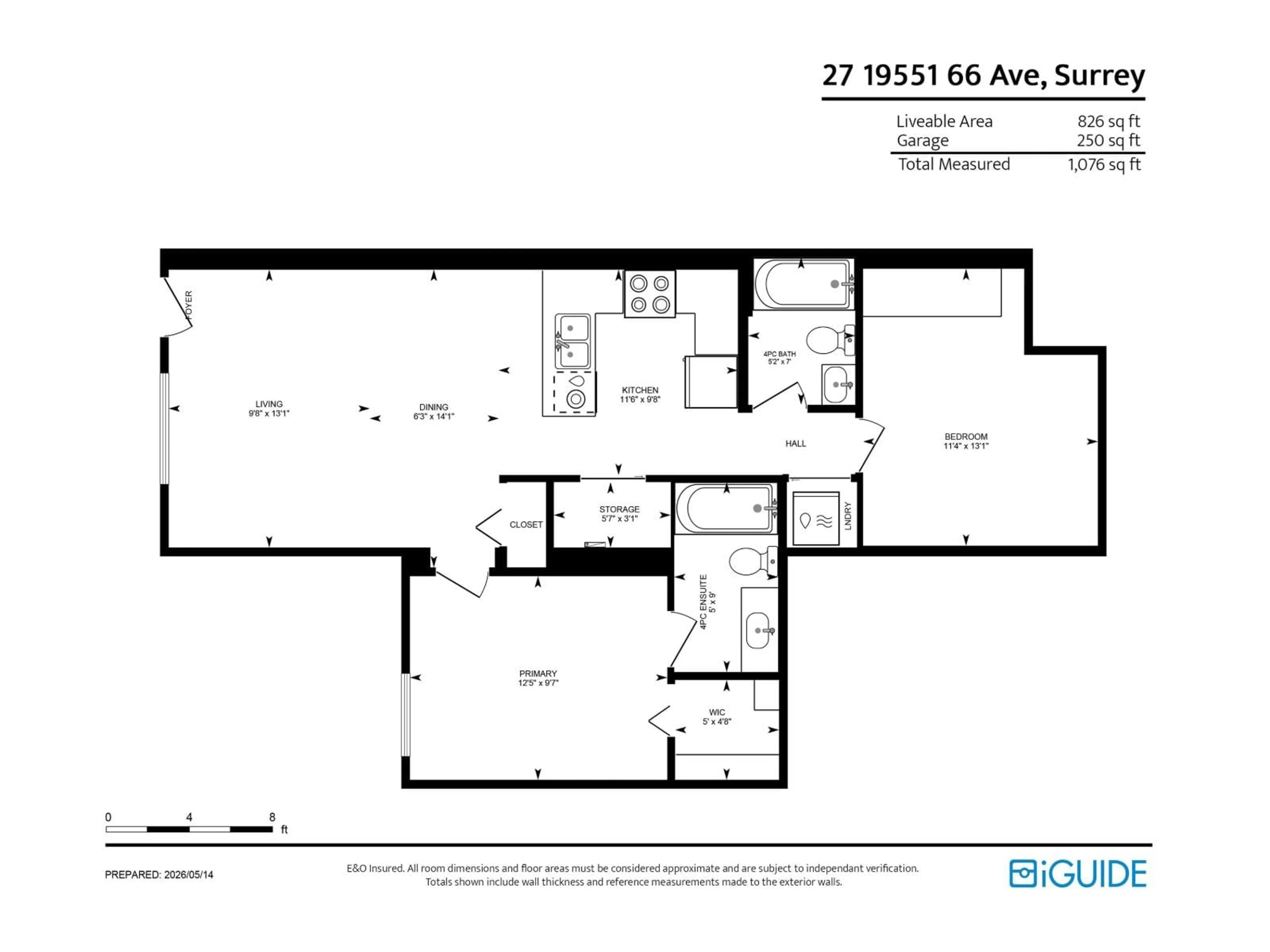 Floor plan for 27 - 19551 66 AVENUE, Surrey British Columbia V4N0Z5